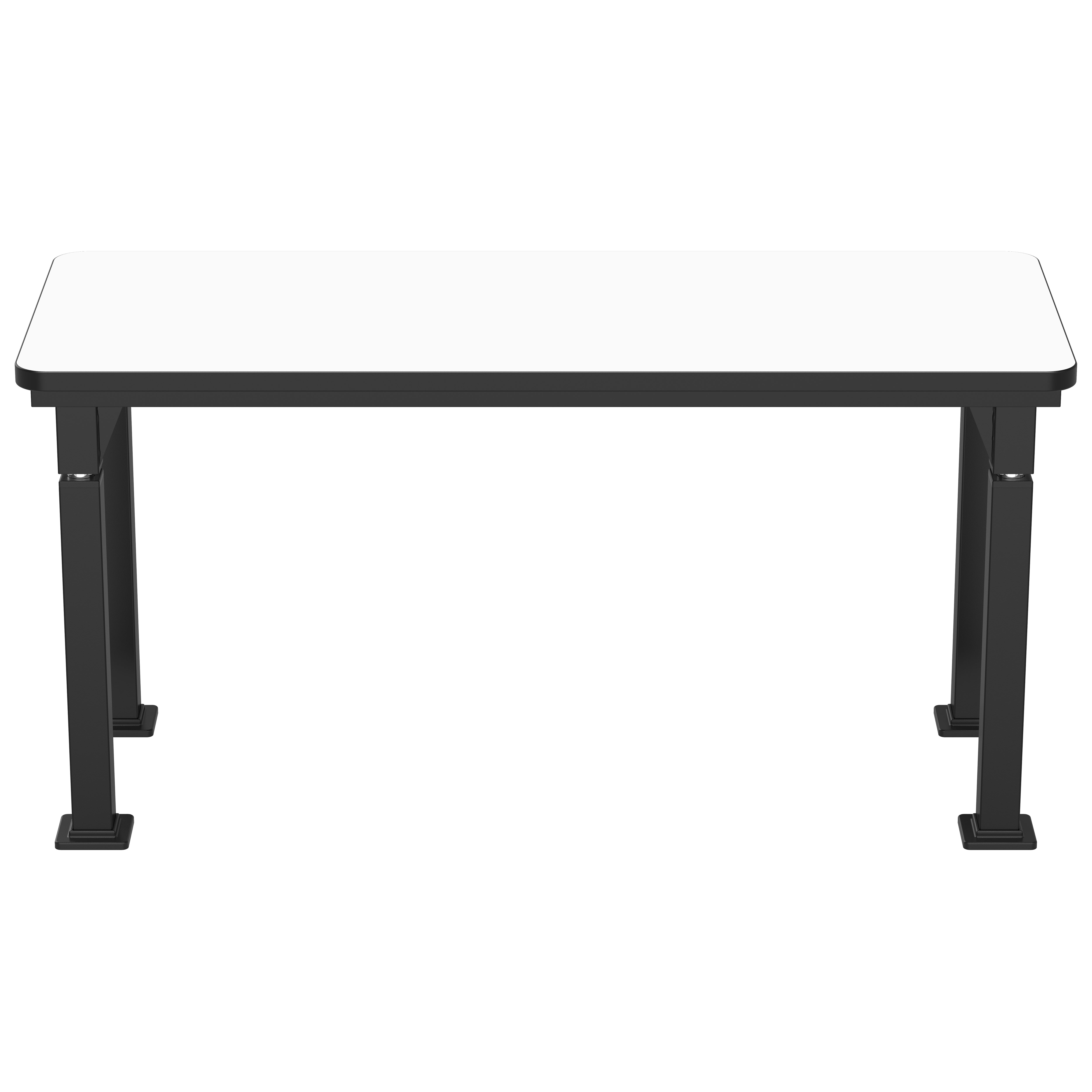 NPS® Aero-Lift Table, Signature Frame, 24" x 60", Whiteboard Top, Surface Color: Black, Frame Color: Black