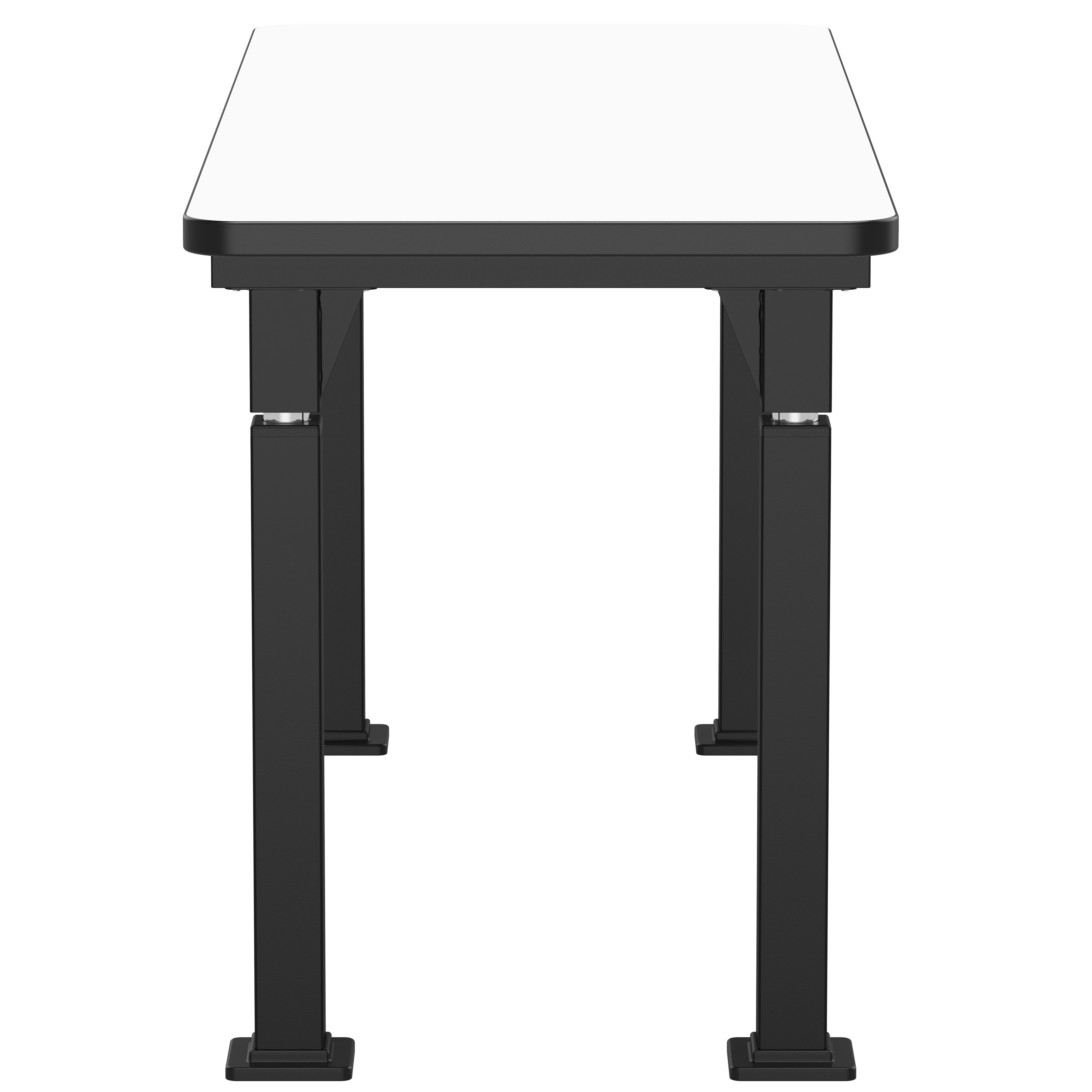 NPS® Aero-Lift Table, Signature Frame, 24" x 60", Whiteboard Top, Surface Color: Black, Frame Color: Black