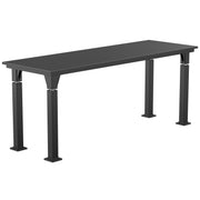 NPS® Aero-Lift Table, Signature Frame, 24" x 72", Phenolic Top, Surface Color: Black, Frame Color: Black