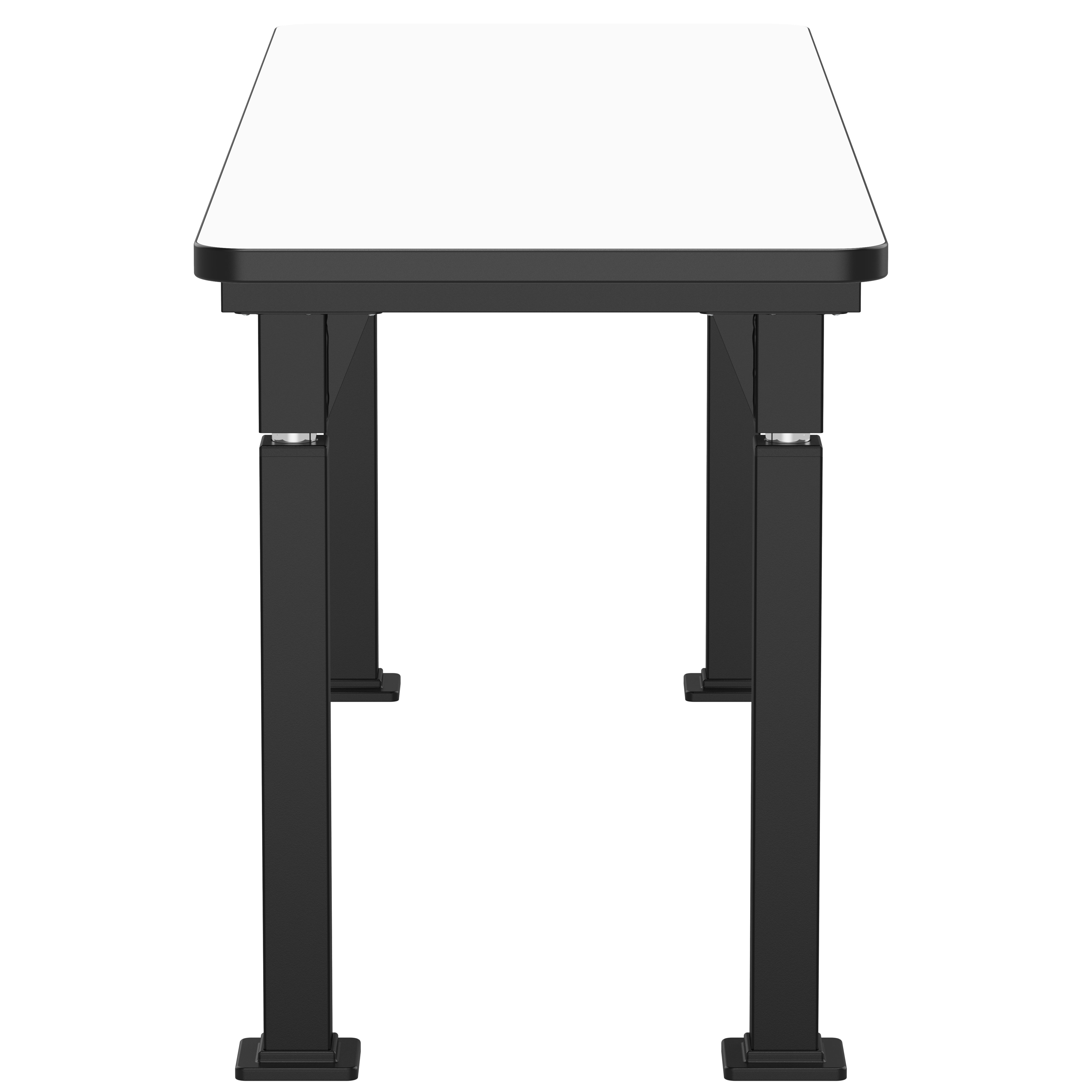 NPS® Aero-Lift Table, Signature Frame, 24" x 72", Whiteboard Top, Surface Color: Black, Frame Color: Black