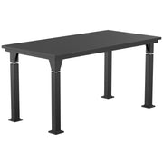 NPS® Aero-Lift Table, Signature Frame, 30" x 60", Chemical Resistant Top, Surface Color: Black, Frame Color: Black