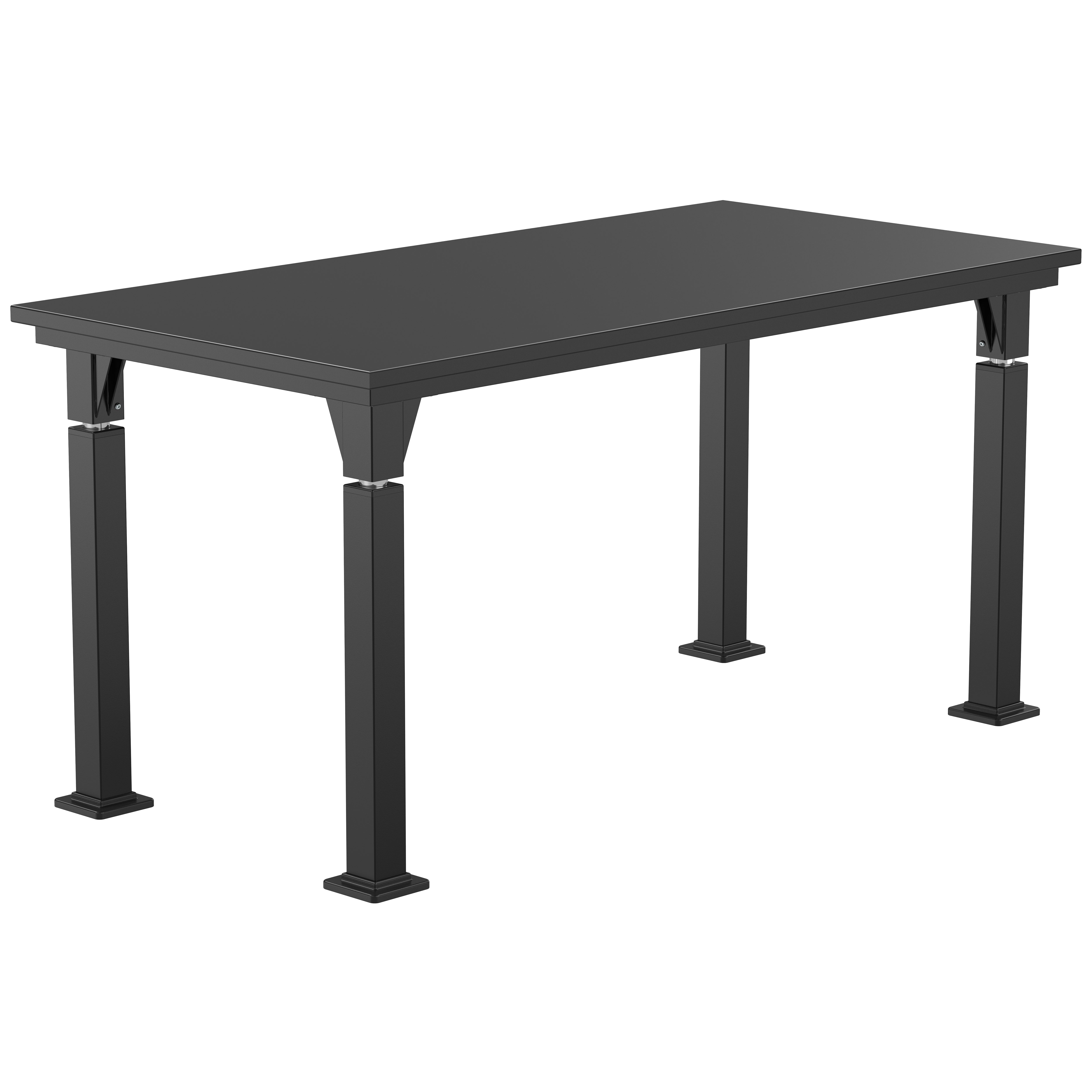 NPS® Aero-Lift Table, Signature Frame, 30" x 60", Chemical Resistant Top, Surface Color: Black, Frame Color: Black
