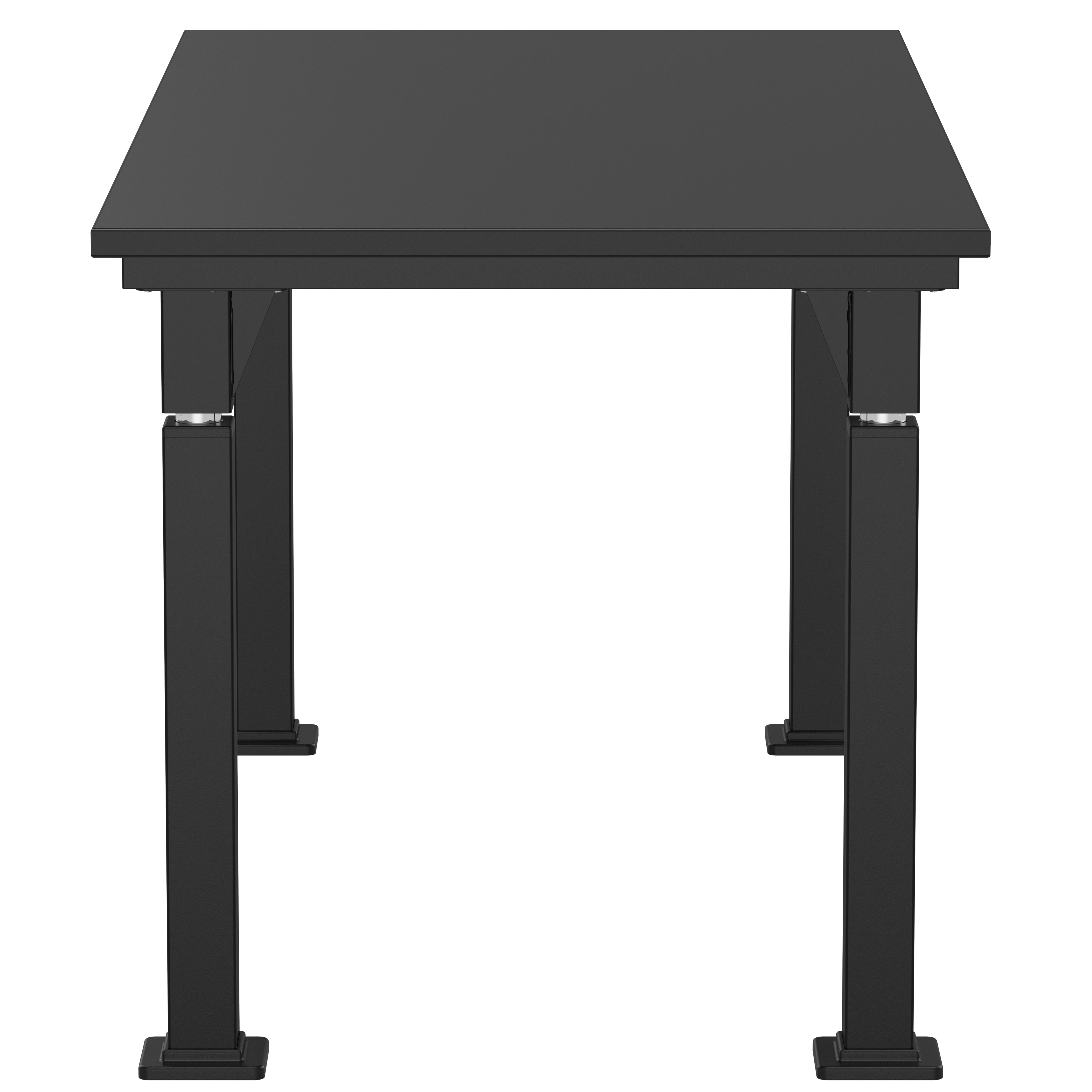 NPS® Aero-Lift Table, Signature Frame, 30" x 60", Chemical Resistant Top, Surface Color: Black, Frame Color: Black