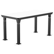 NPS® Aero-Lift Table, Signature Frame, 30" x 60", Whiteboard Top, Surface Color: Black, Frame Color: Black