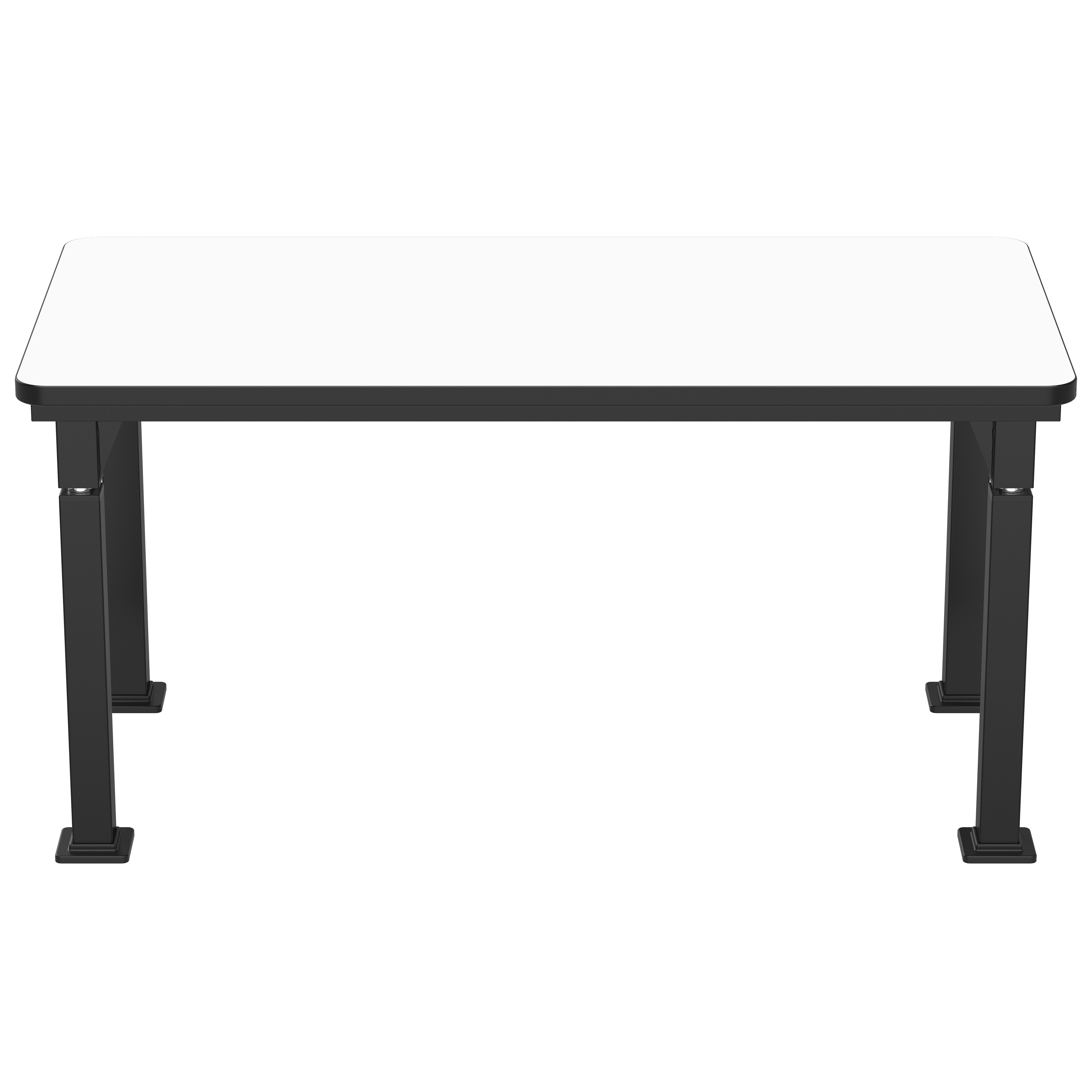 NPS® Aero-Lift Table, Signature Frame, 30" x 60", Whiteboard Top, Surface Color: Black, Frame Color: Black