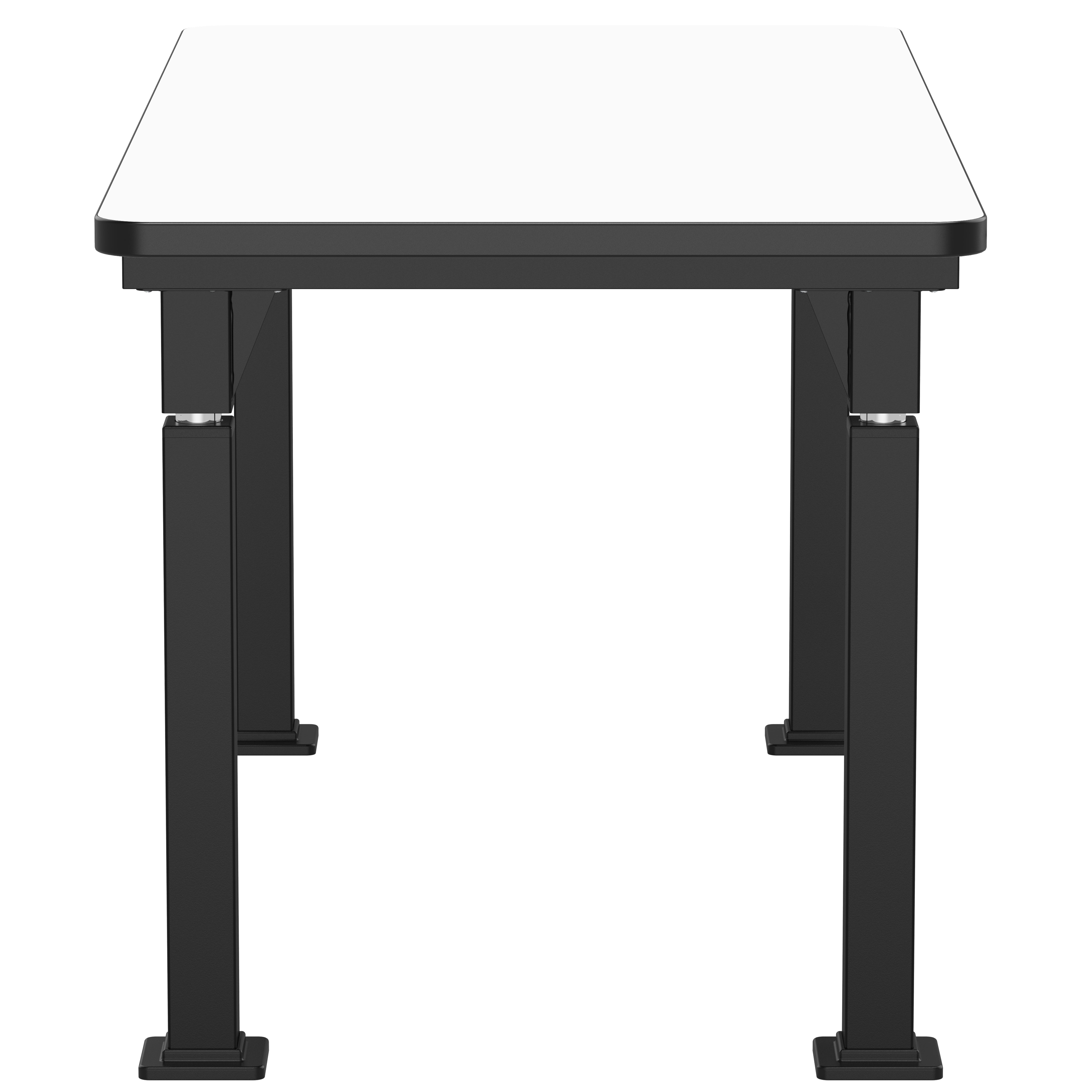 NPS® Aero-Lift Table, Signature Frame, 30" x 60", Whiteboard Top, Surface Color: Black, Frame Color: Black
