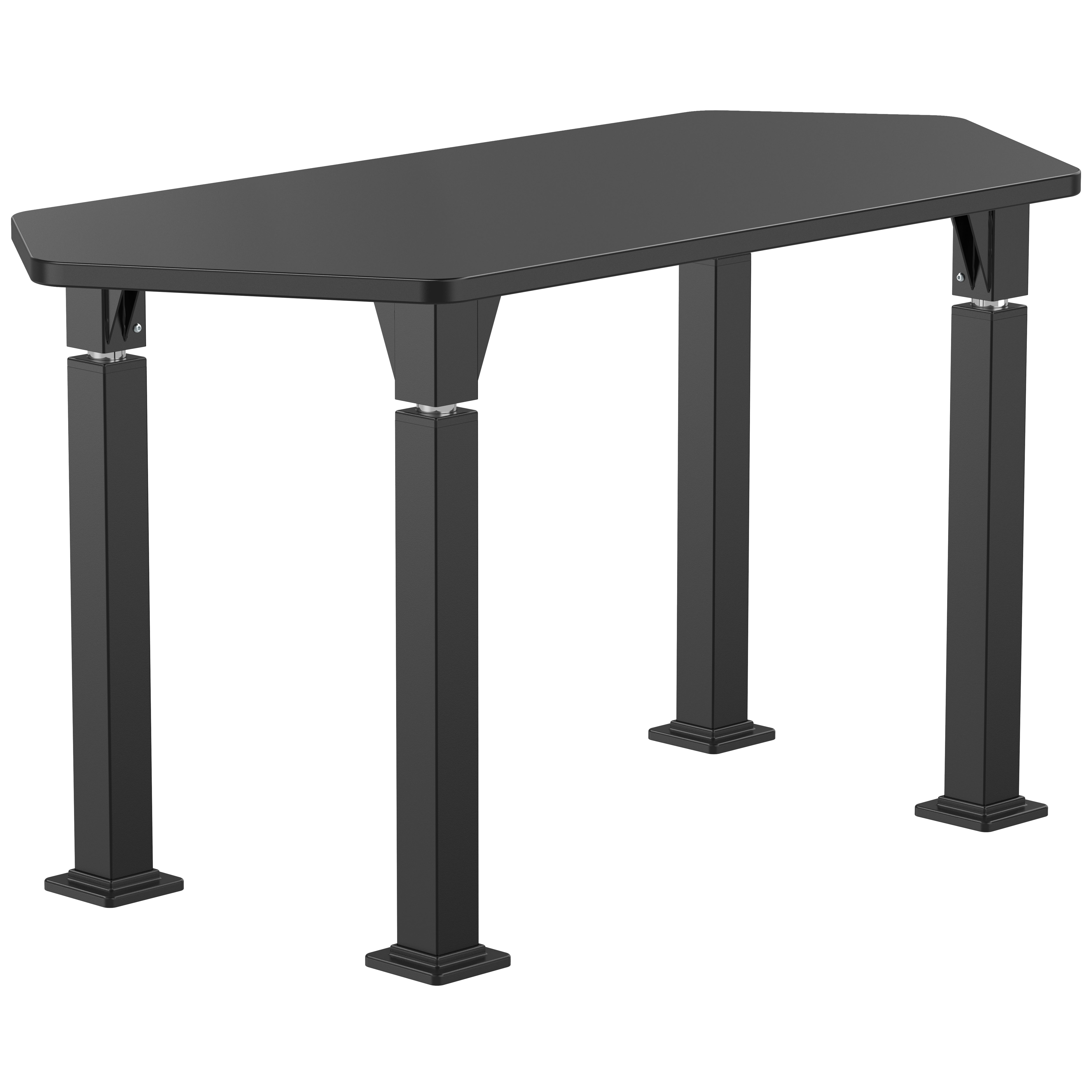 NPS® Aero-Lift Activity Table, 24" x 54" Hexa, Chem-Res Top, Surface Color: Black