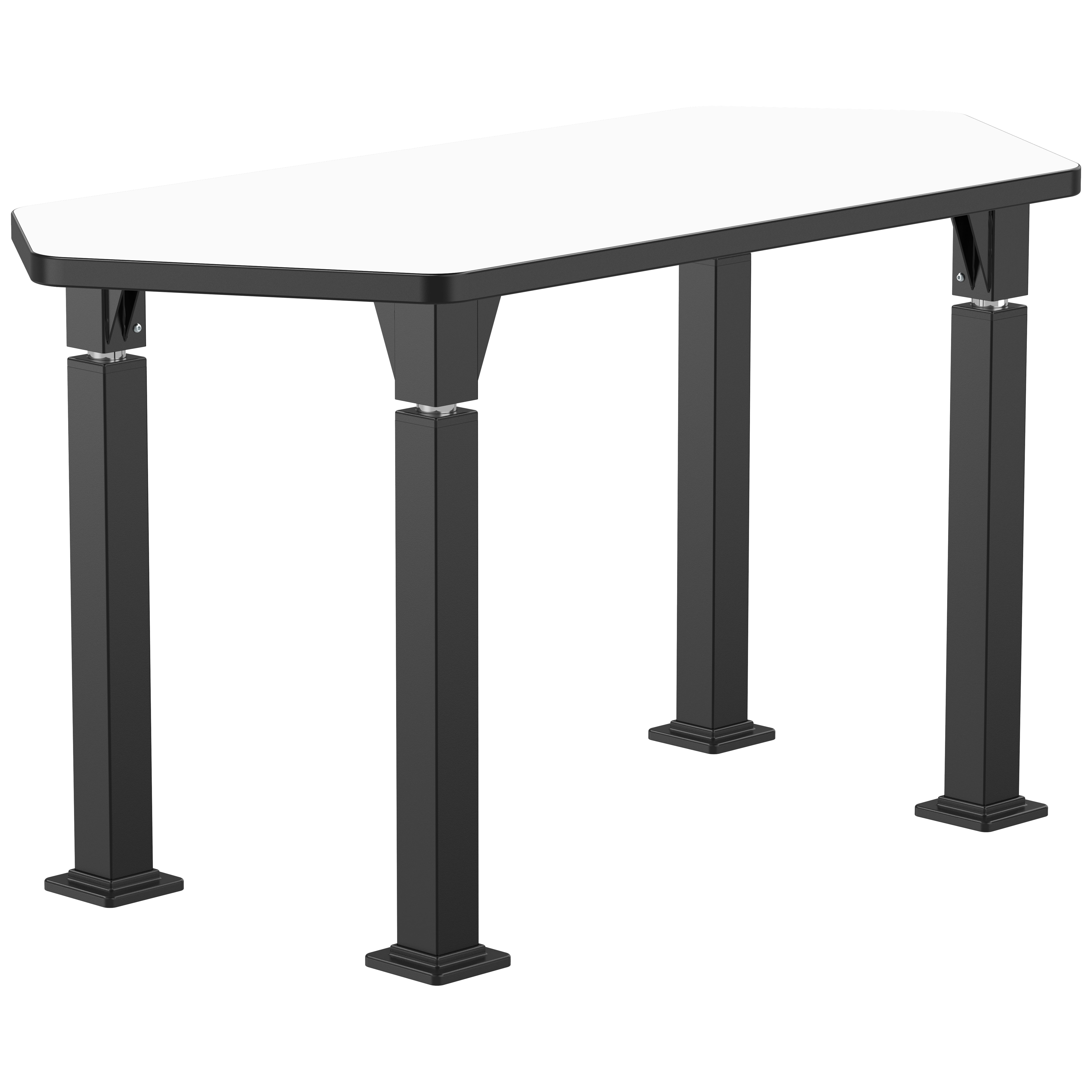 NPS® Aero-Lift Activity Table, 24" x 54" Hexa, Whiteboard Top, Surface Color: White