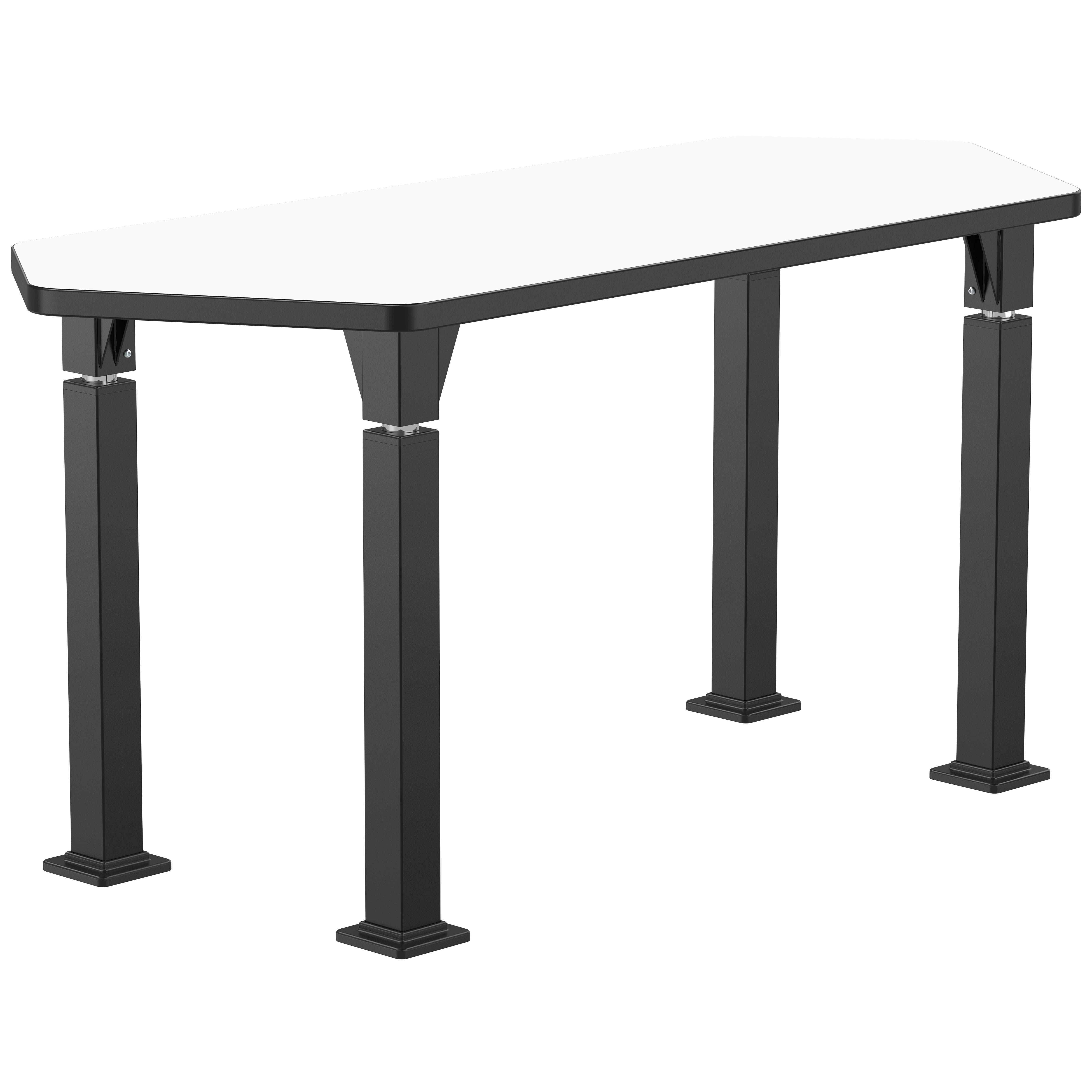 NPS® Aero-Lift Activity Table, 24" x 60" Hexa, Whiteboard Top, Surface Color: White