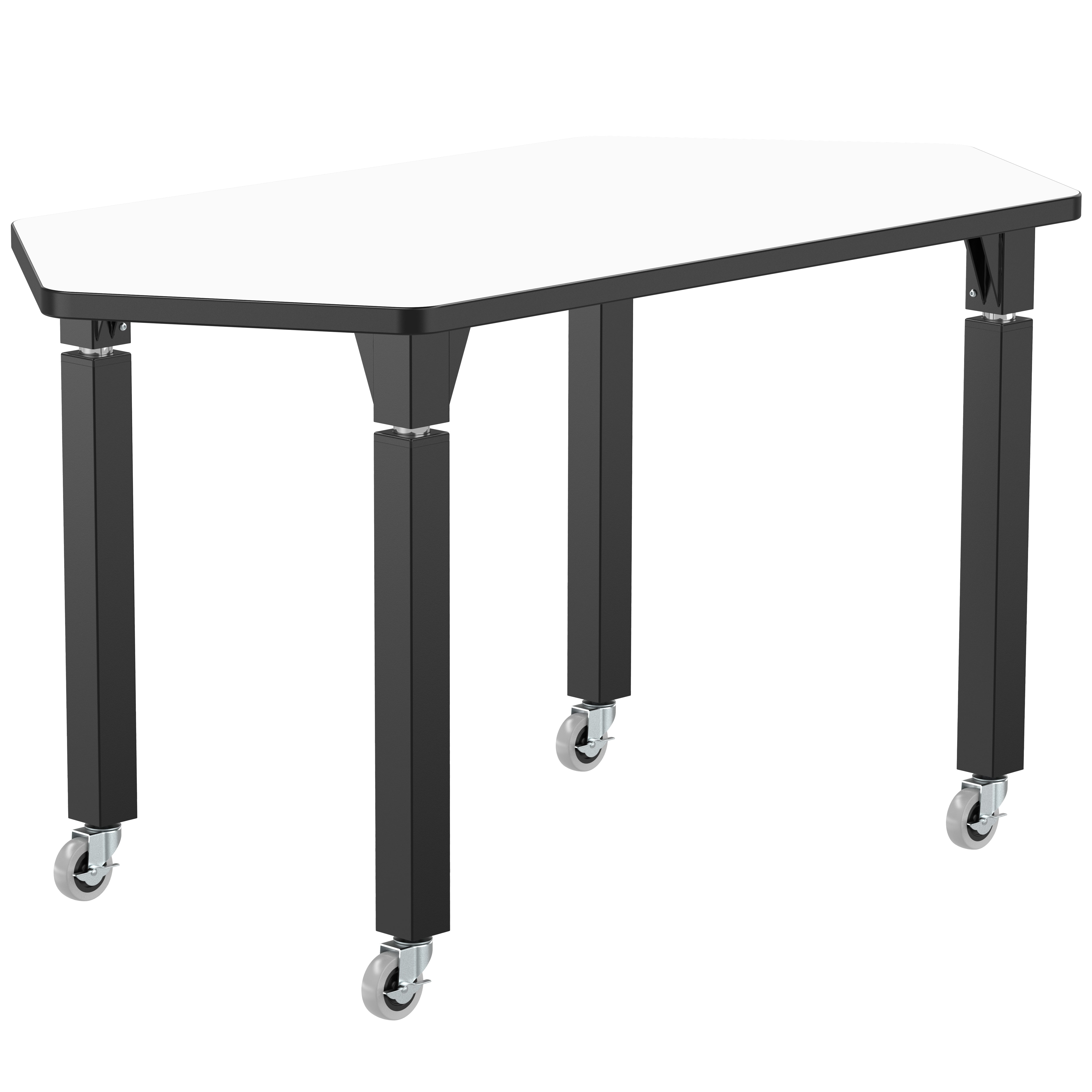 NPS® Aero-Lift Activity Table, 24" x 54" Hexa, Whiteboard Top, Surface Color: White