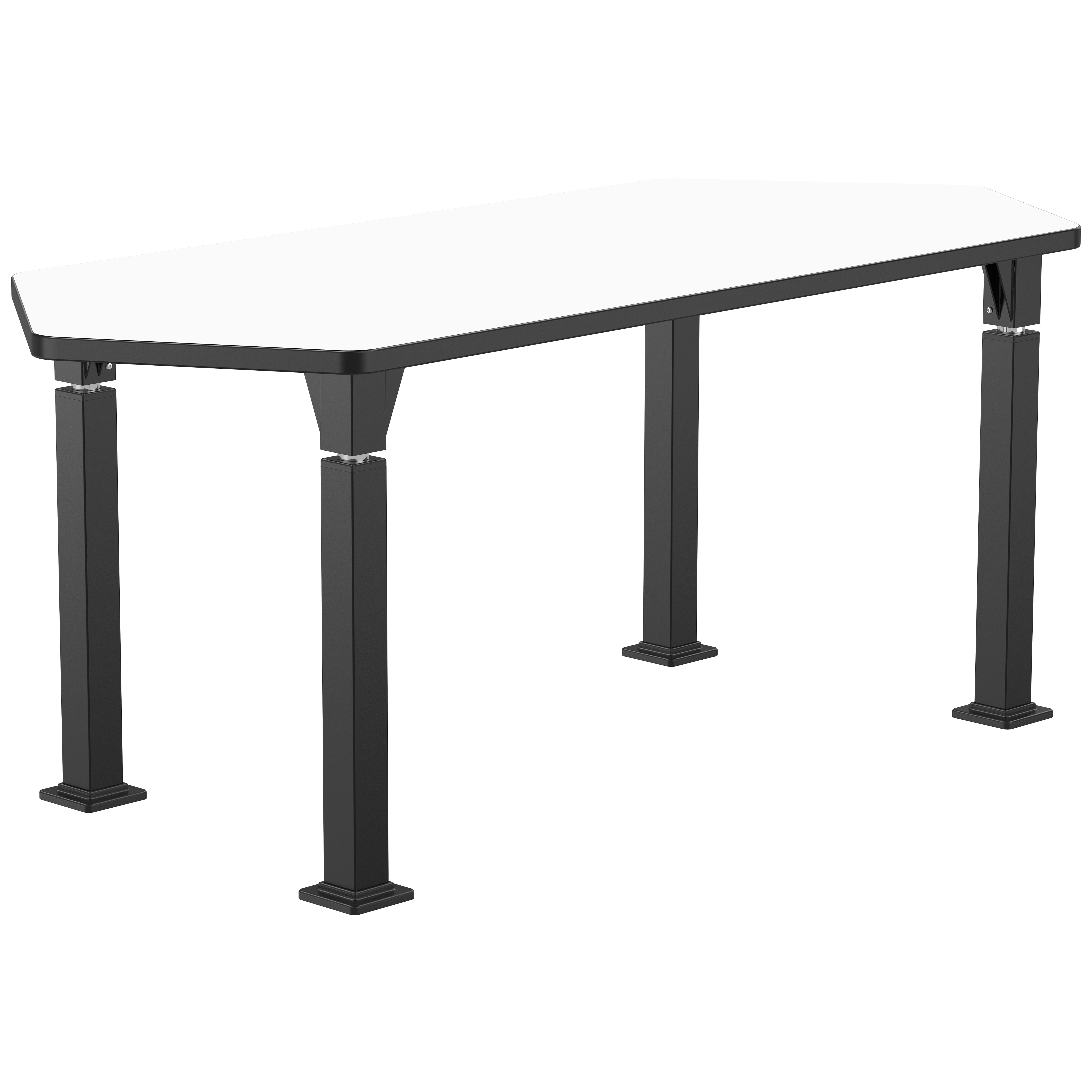 NPS® Aero-Lift Activity Table, 30" x 72" Hexa, Whiteboard Top, Surface Color: White
