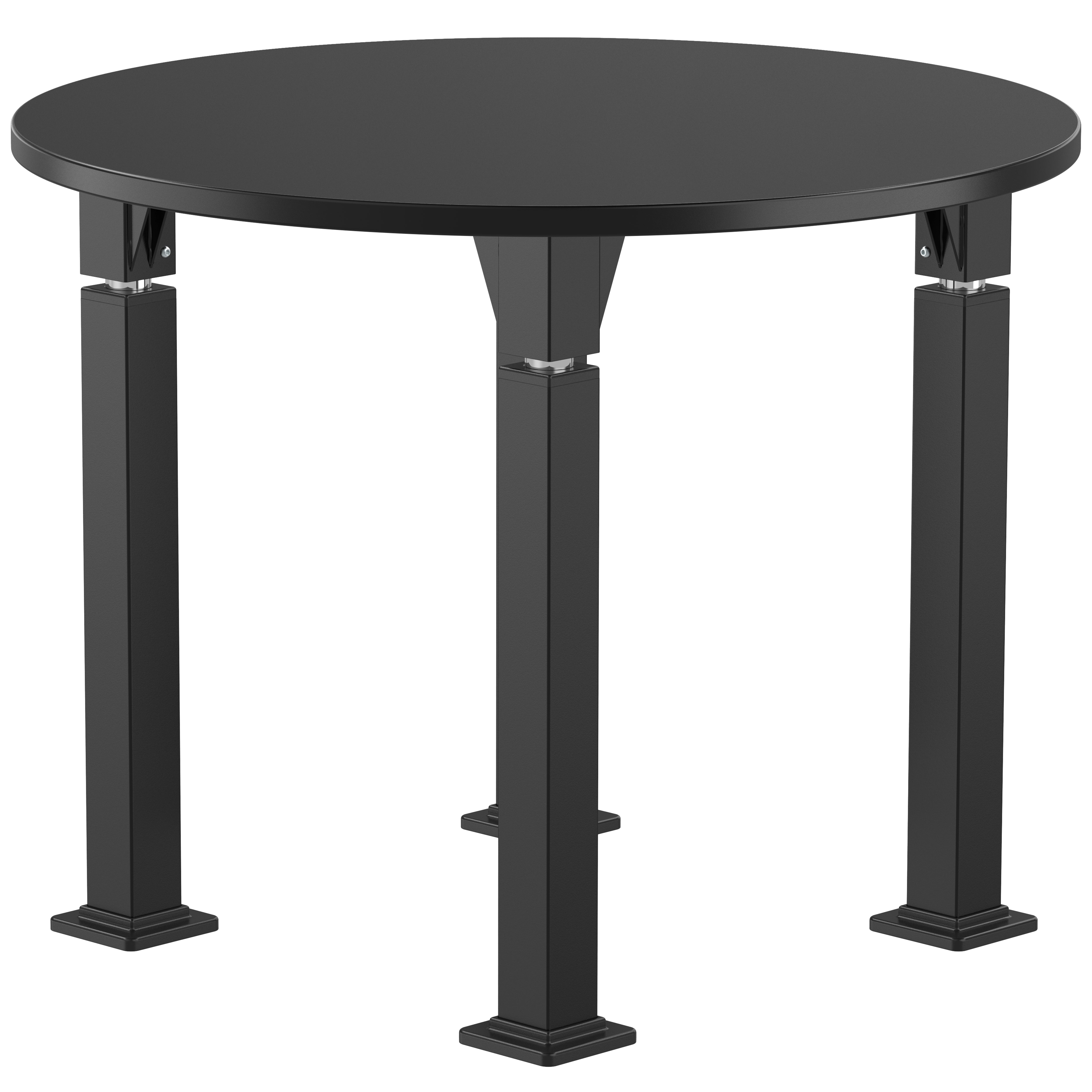 NPS® Aero-Lift Activity Table, 36" Round, Chem-Res Top, Surface Color: Black