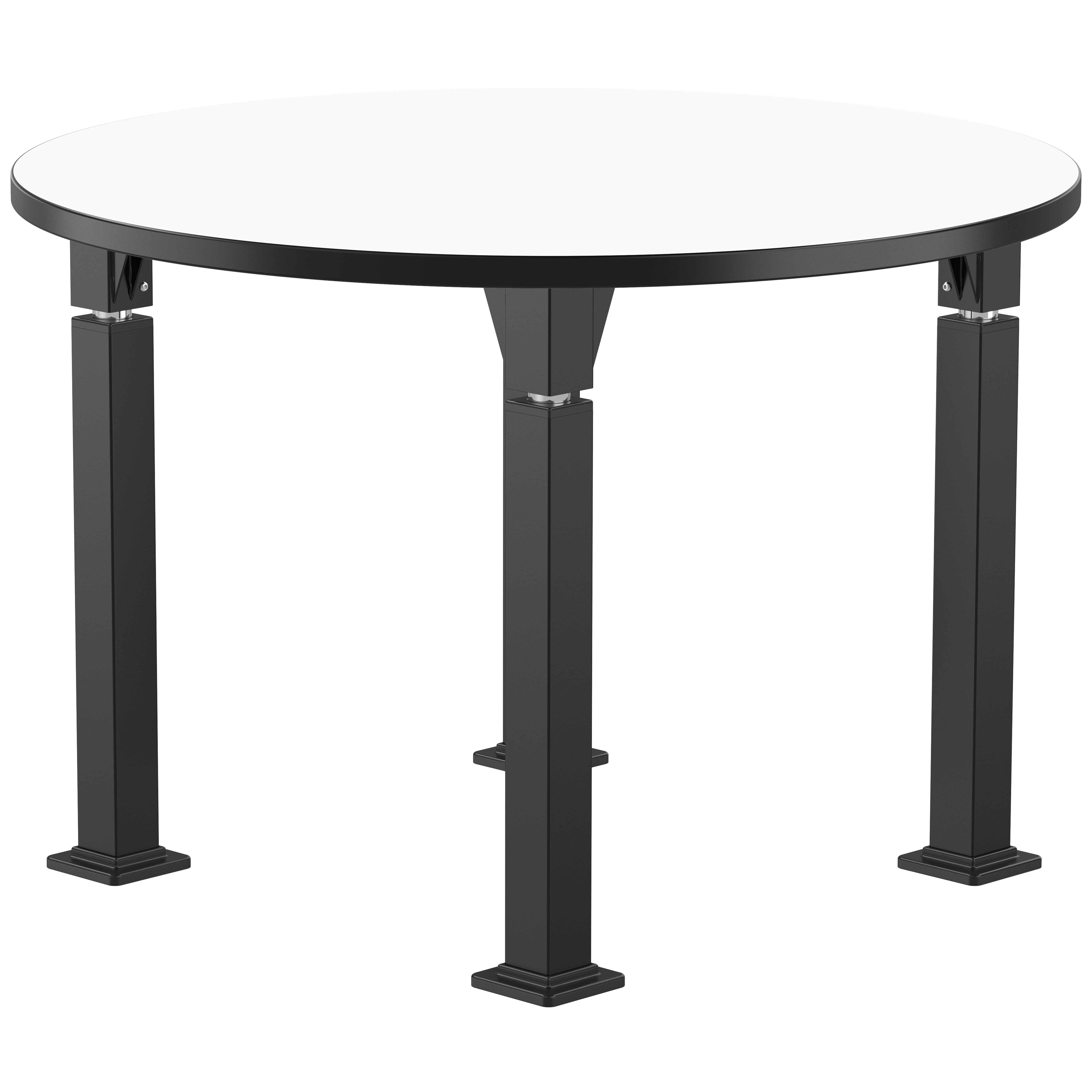 NPS® Aero-Lift Activity Table, 42" Round, Whiteboard Top, Surface Color: White