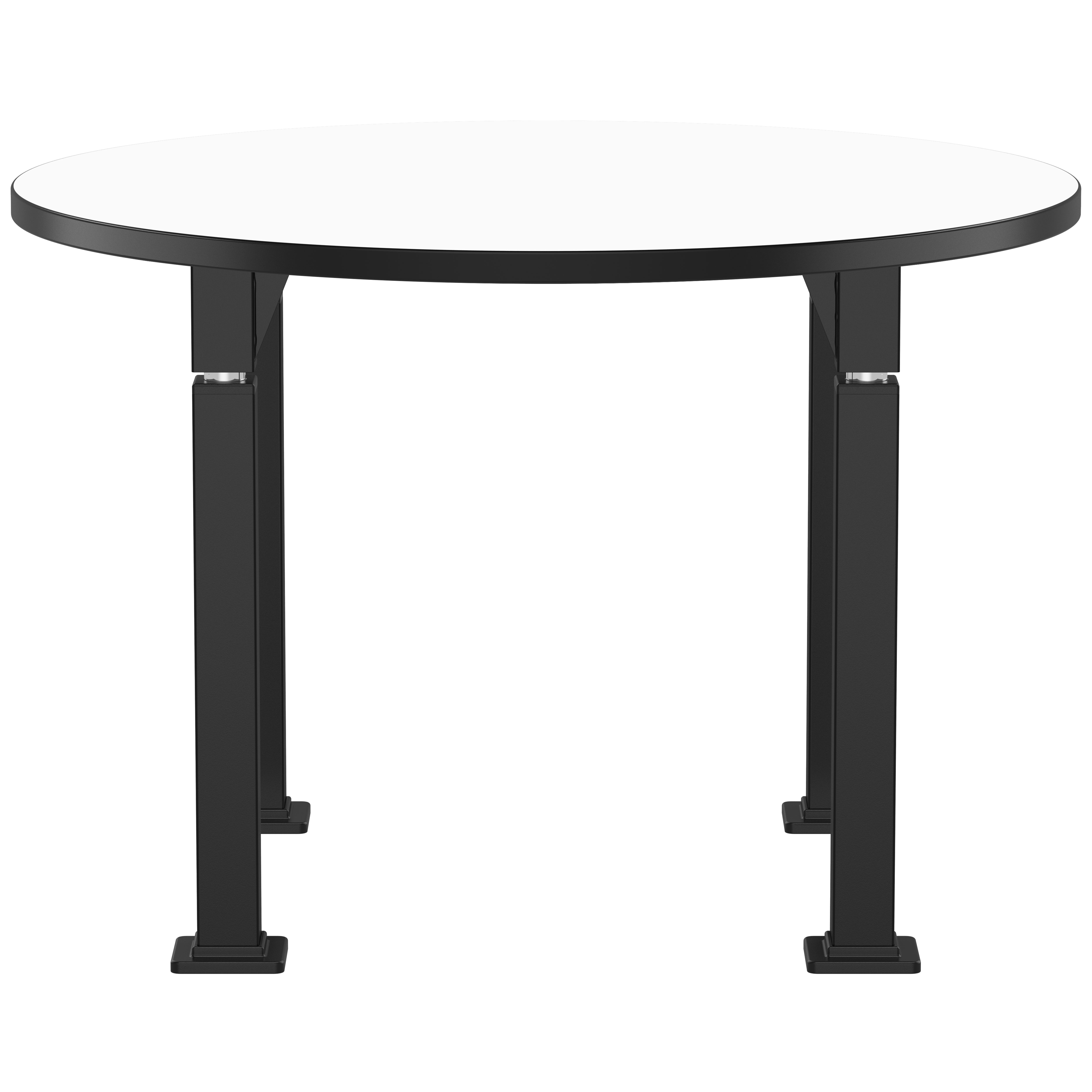 NPS® Aero-Lift Activity Table, 42" Round, Whiteboard Top, Surface Color: White