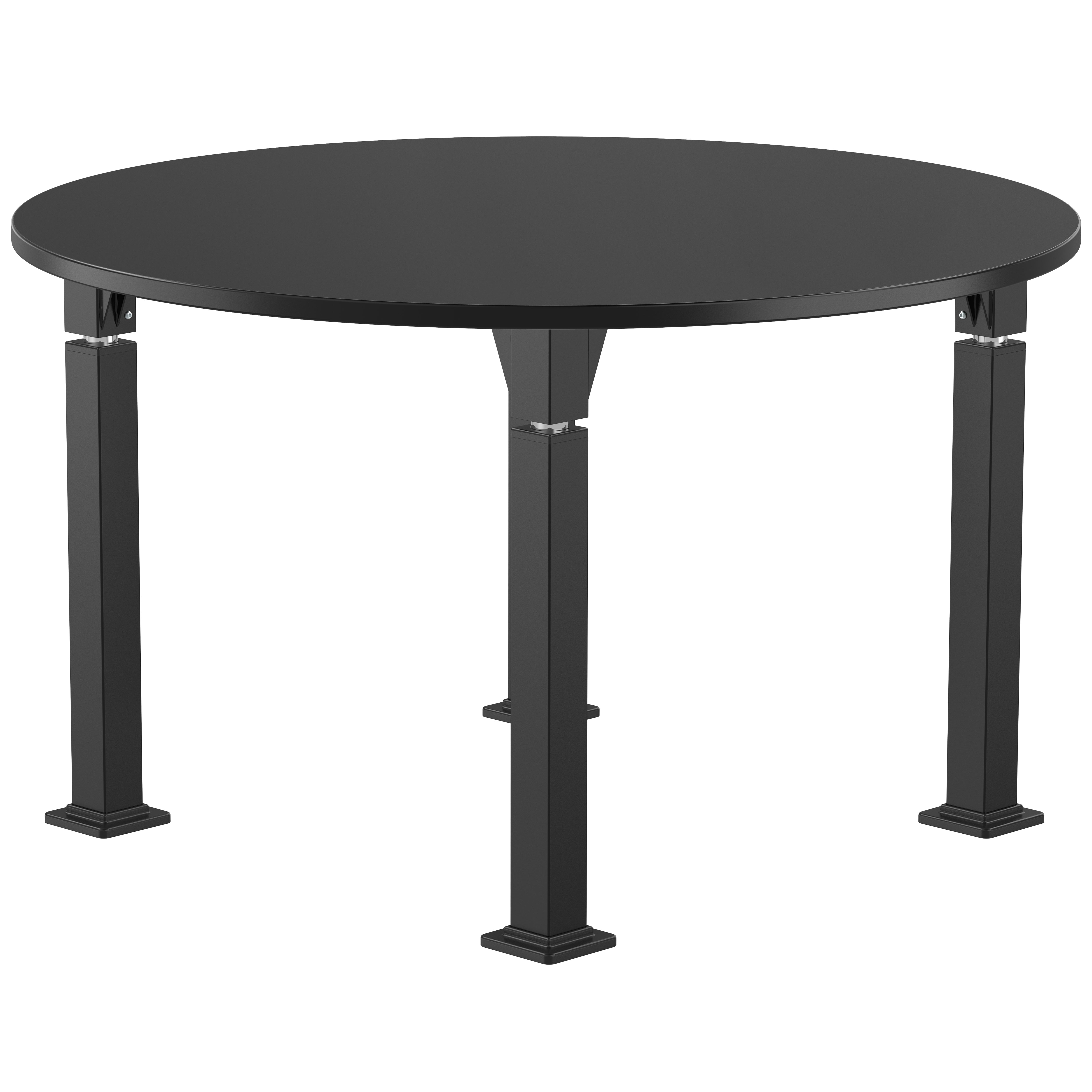 NPS® Aero-Lift Activity Table, 48" Round, Chem-Res Top, Surface Color: Black