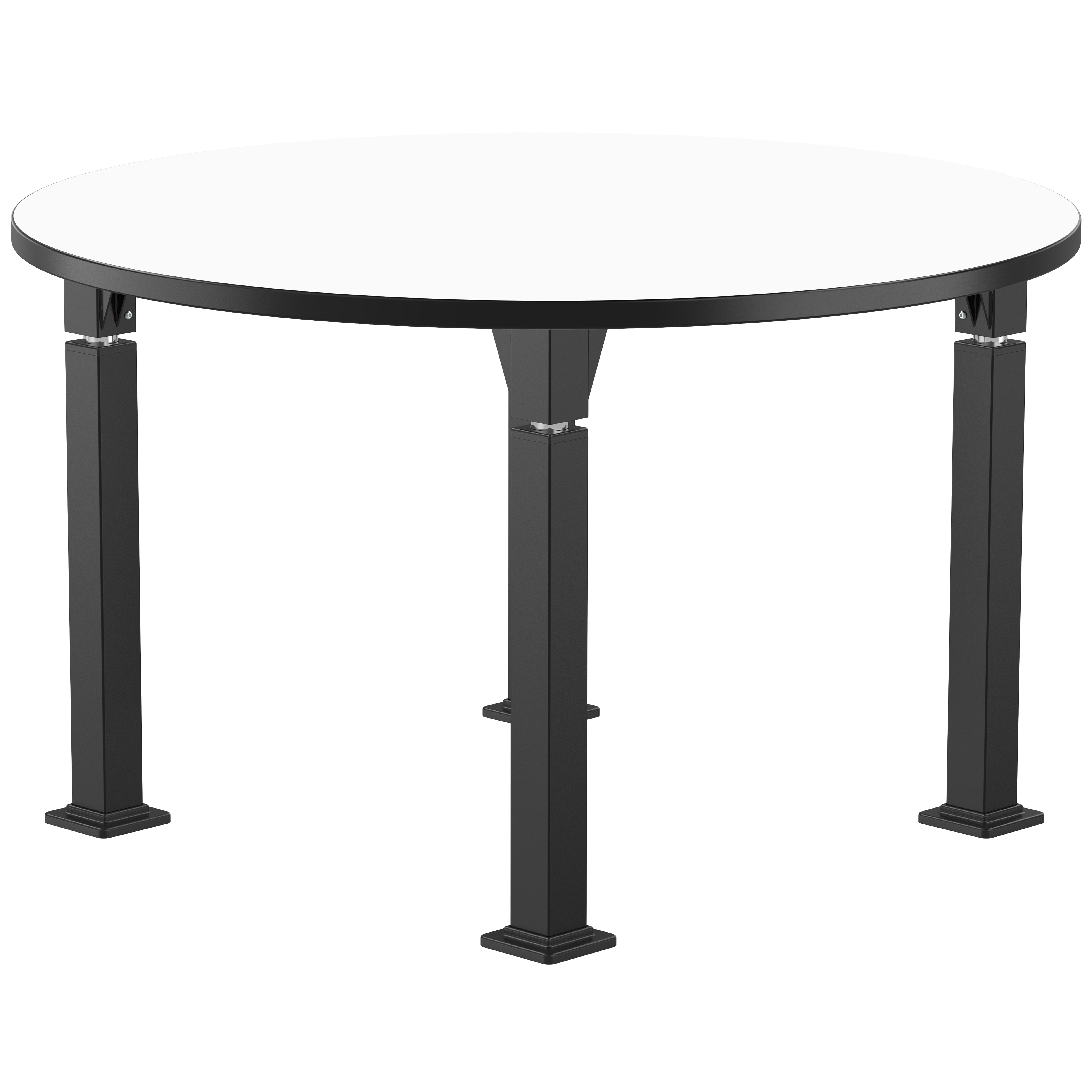 NPS® Aero-Lift Activity Table, 48" Round, Whiteboard Top, Surface Color: White