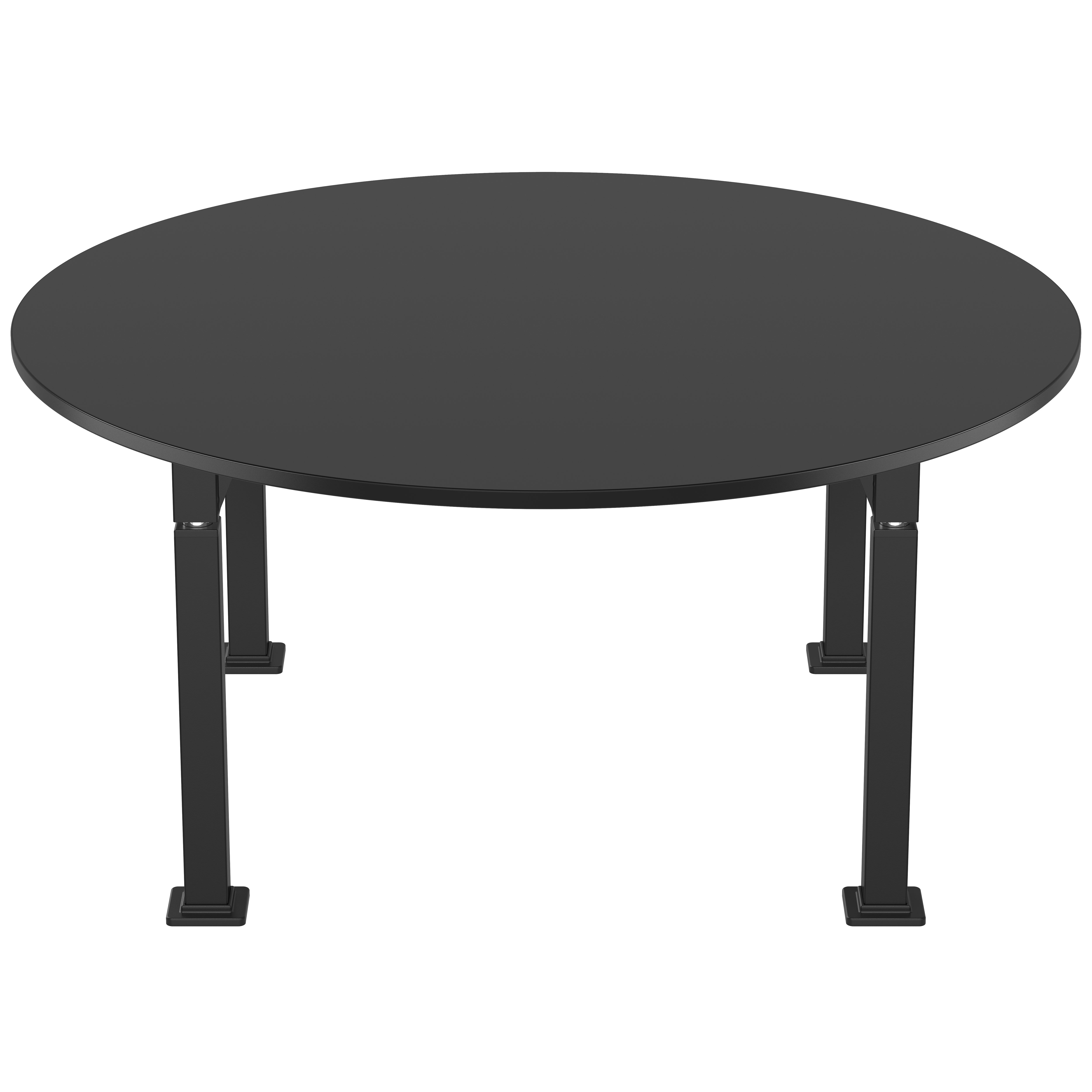 NPS® Aero-Lift Activity Table, 60" Round, Chem-Res Top, Surface Color: Black