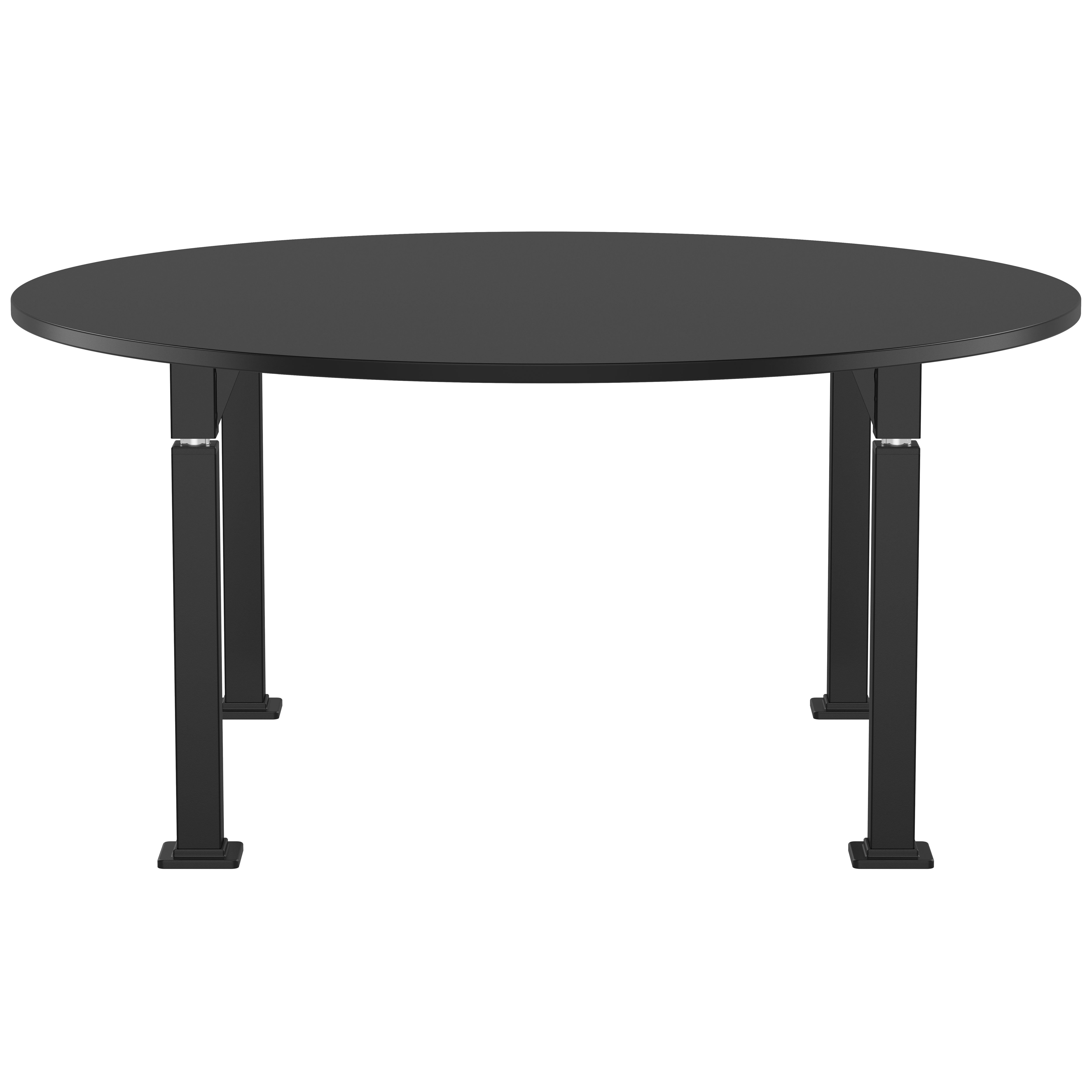 NPS® Aero-Lift Activity Table, 60" Round, Chem-Res Top, Surface Color: Black