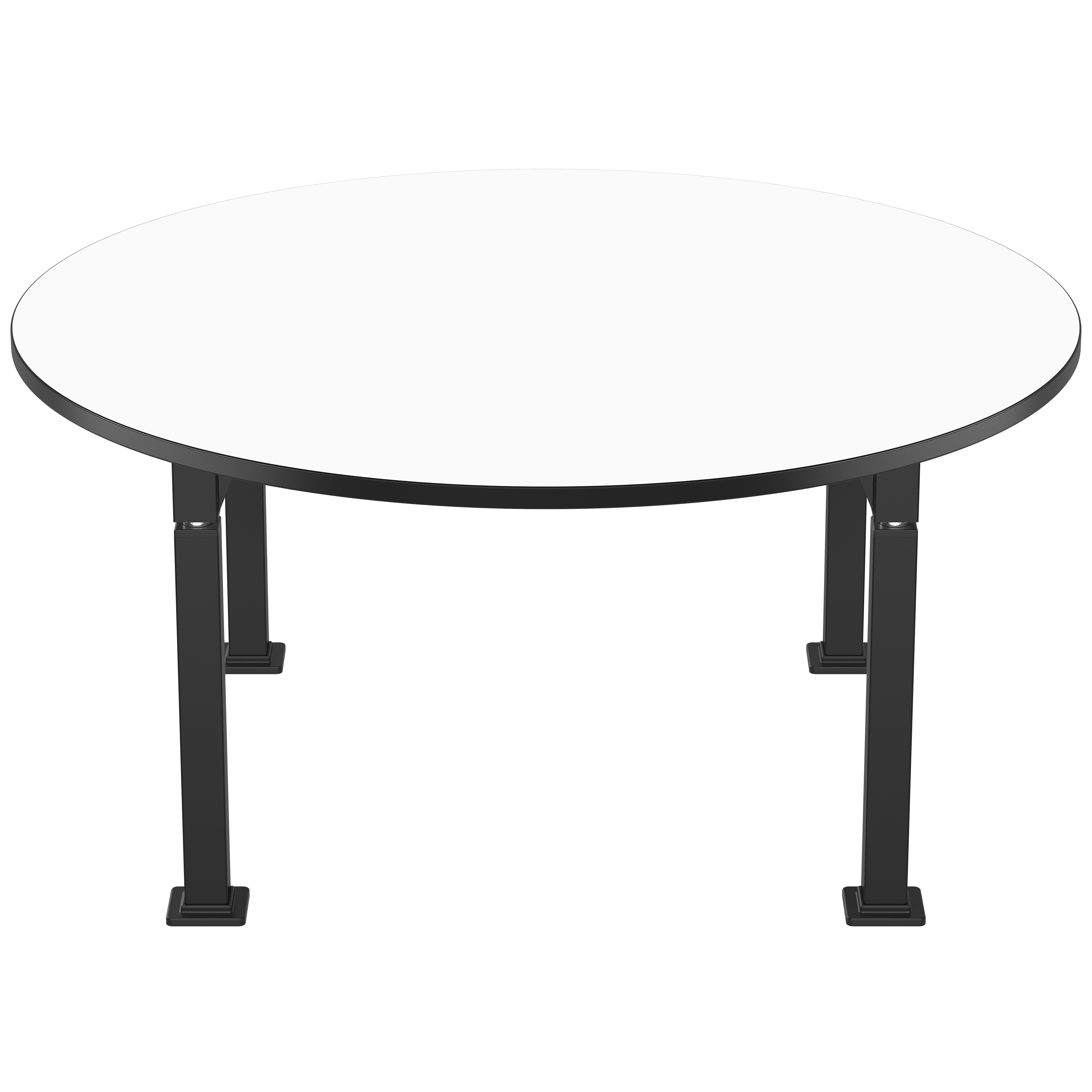 NPS® Aero-Lift Activity Table, 60" Round, Whiteboard Top, Surface Color: White