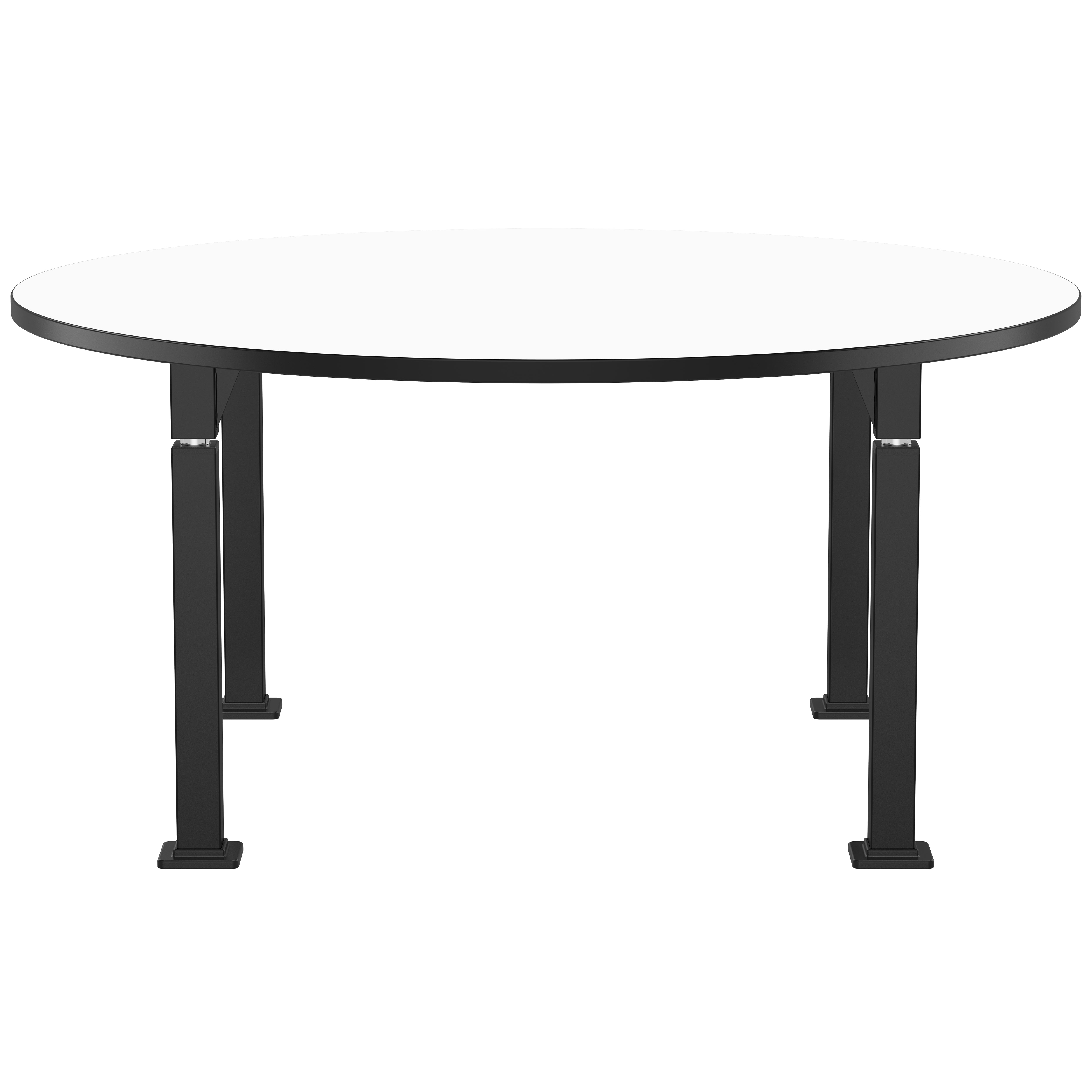NPS® Aero-Lift Activity Table, 60" Round, Whiteboard Top, Surface Color: White