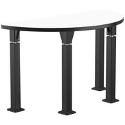 NPS® Aero-Lift Activity Table, 48" Semicircle, Whiteboard Top, Surface Color: White