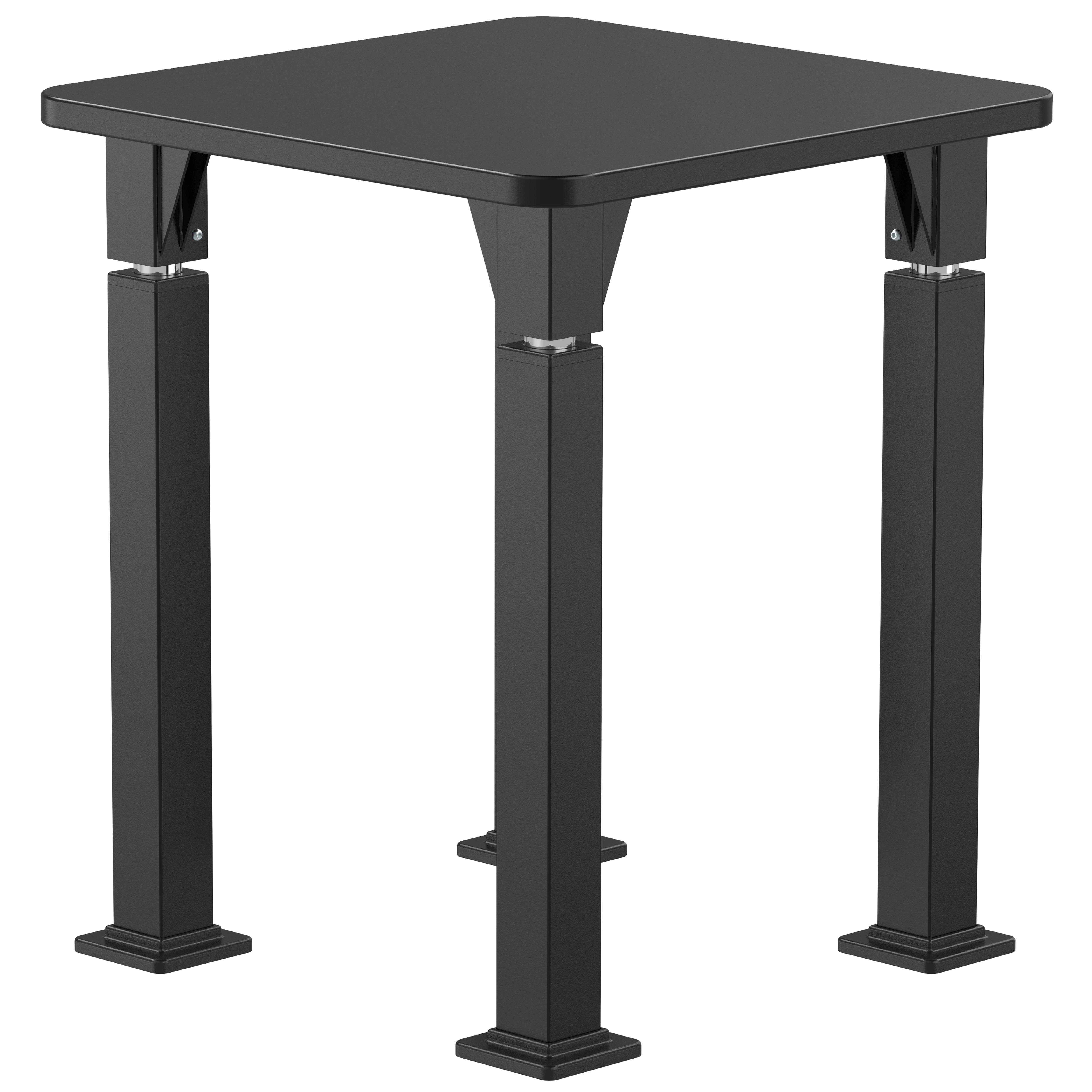 NPS® Aero-Lift Activity Table, 24" Square, Chem-Res Top, Surface Color: Black