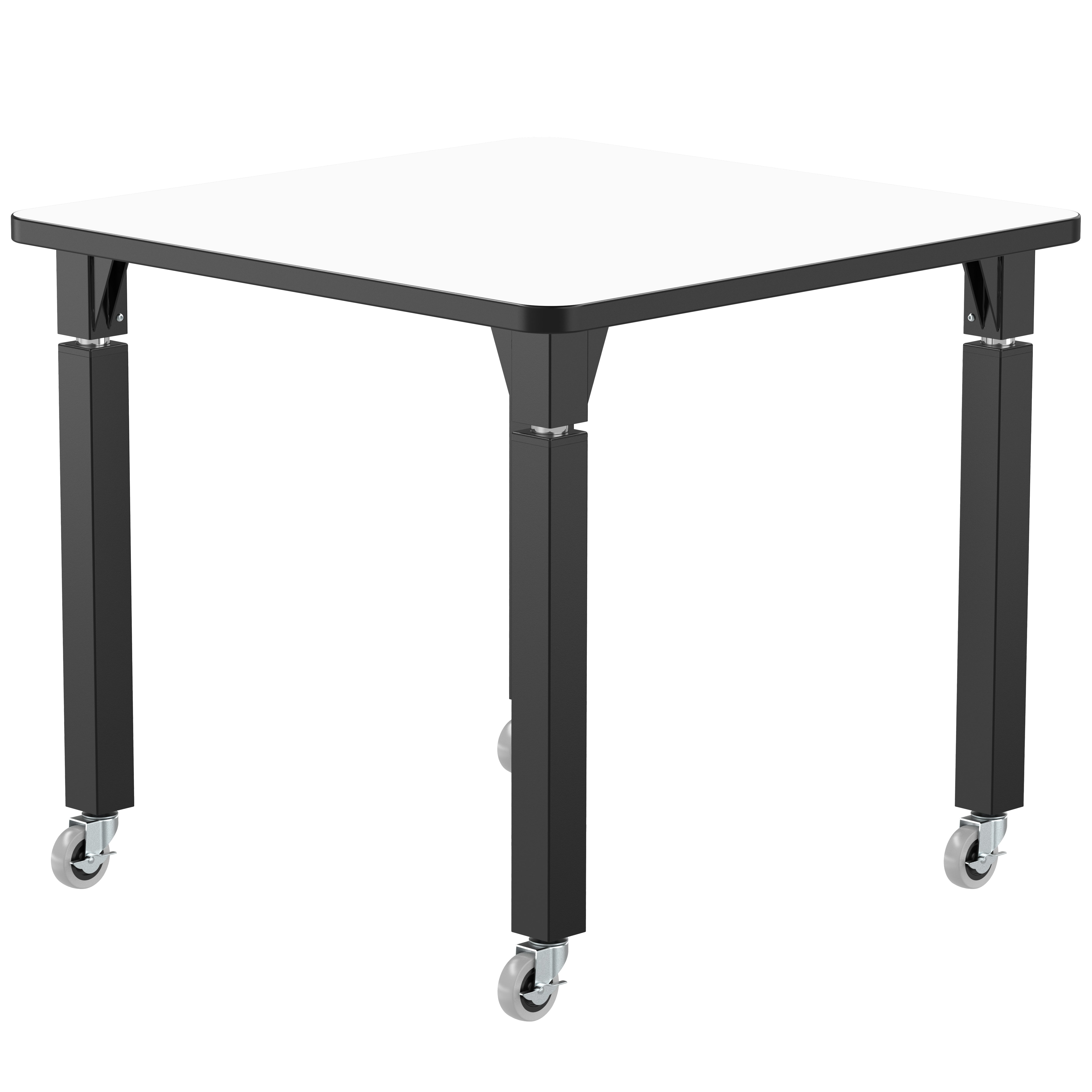 NPS® Aero-Lift Activity Table, 24" Square, Whiteboard Top, Surface Color: White