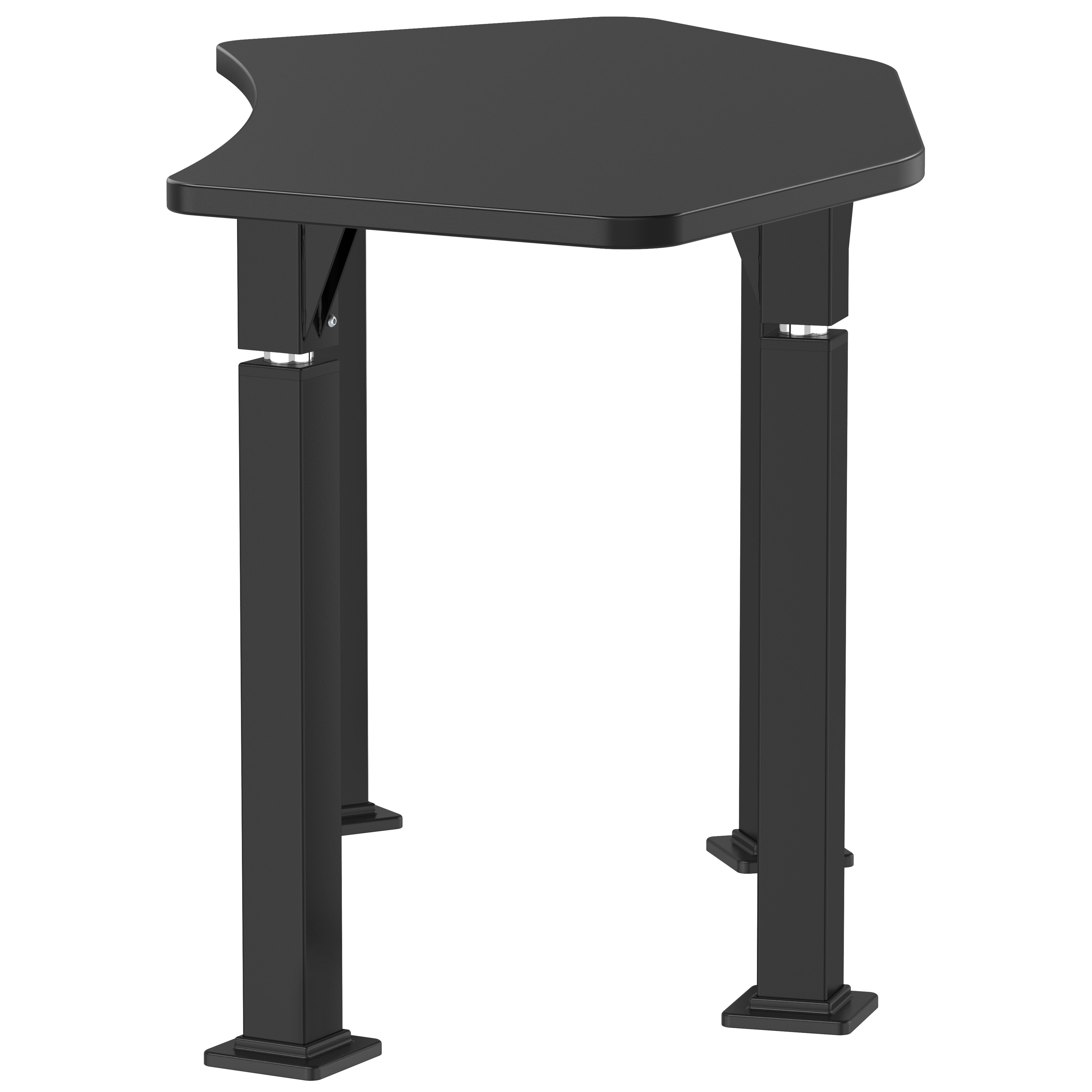 NPS® Aero-Lift Activity Table, 24" x 54" Tri, Chem-Res Top, Surface Color: Black