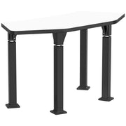 NPS® Aero-Lift Activity Table, 24" x 54" Tri, Whiteboard Top, Surface Color: White