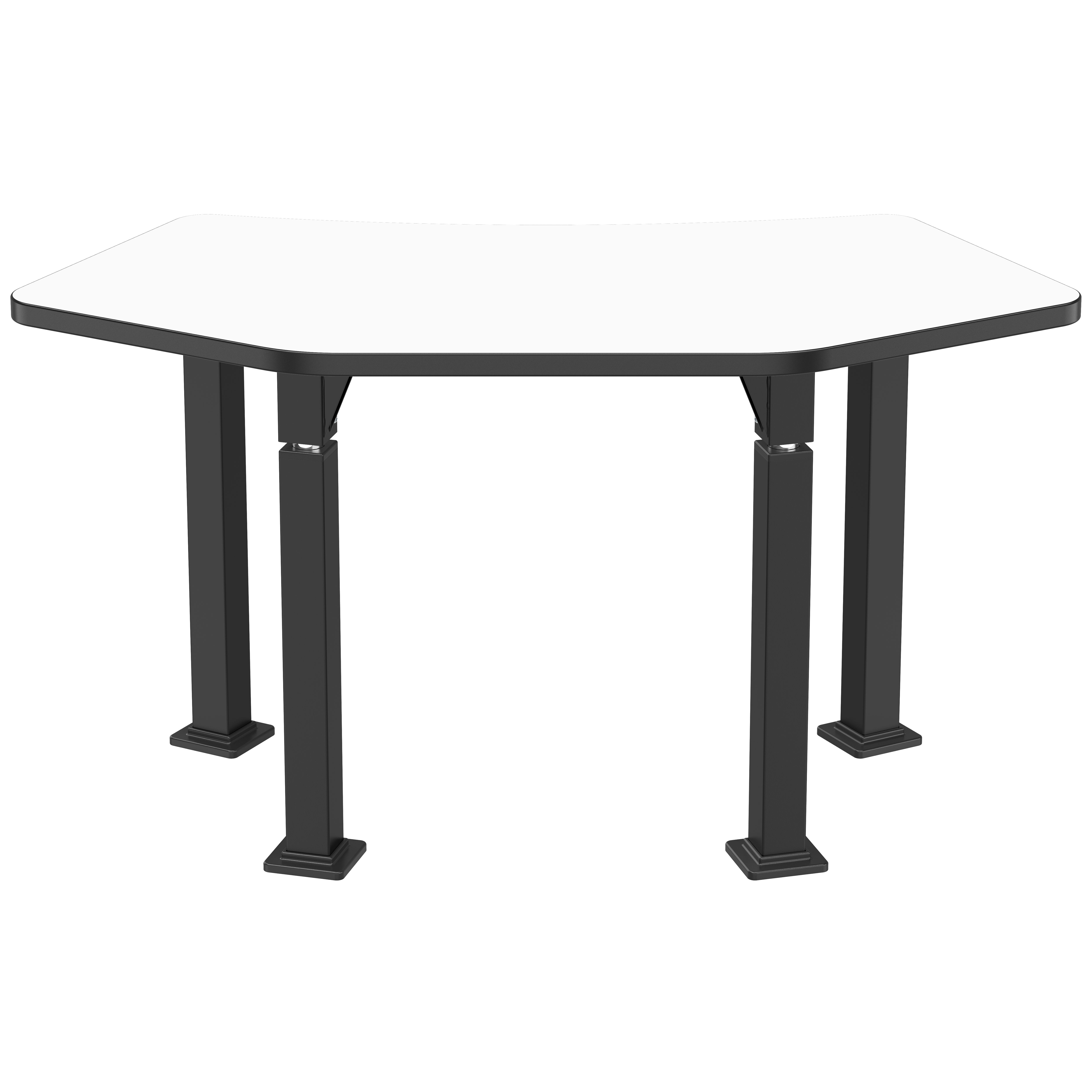 NPS® Aero-Lift Activity Table, 24" x 54" Tri, Whiteboard Top, Surface Color: White