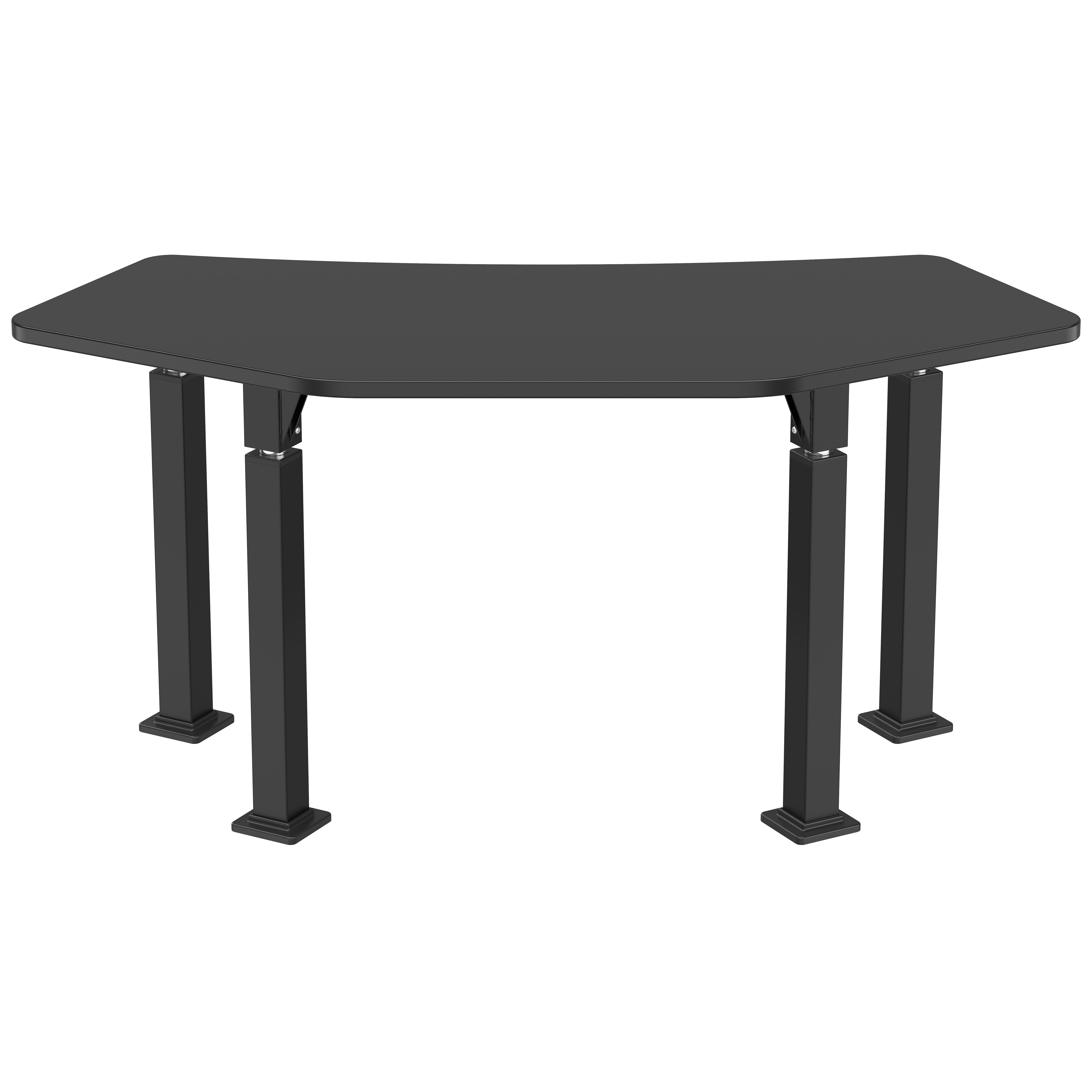 NPS® Aero-Lift Activity Table, 24" x 60" Tri, Chem-Res Top, Surface Color: Black