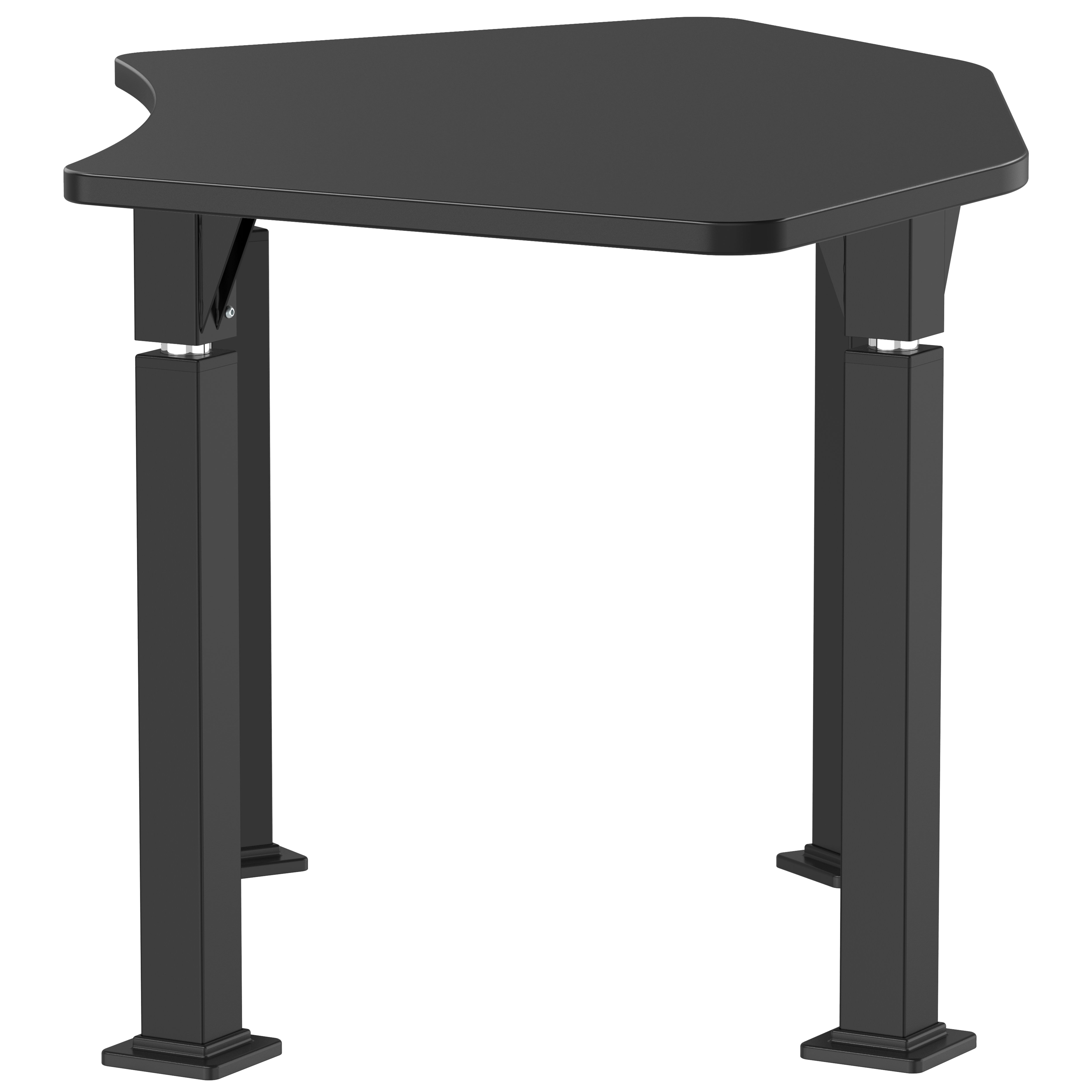NPS® Aero-Lift Activity Table, 30" x 54" Tri, Chem-Res Top, Surface Color: Black