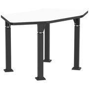 NPS® Aero-Lift Activity Table, 30" x 54" Tri, Whiteboard Top, Surface Color: White