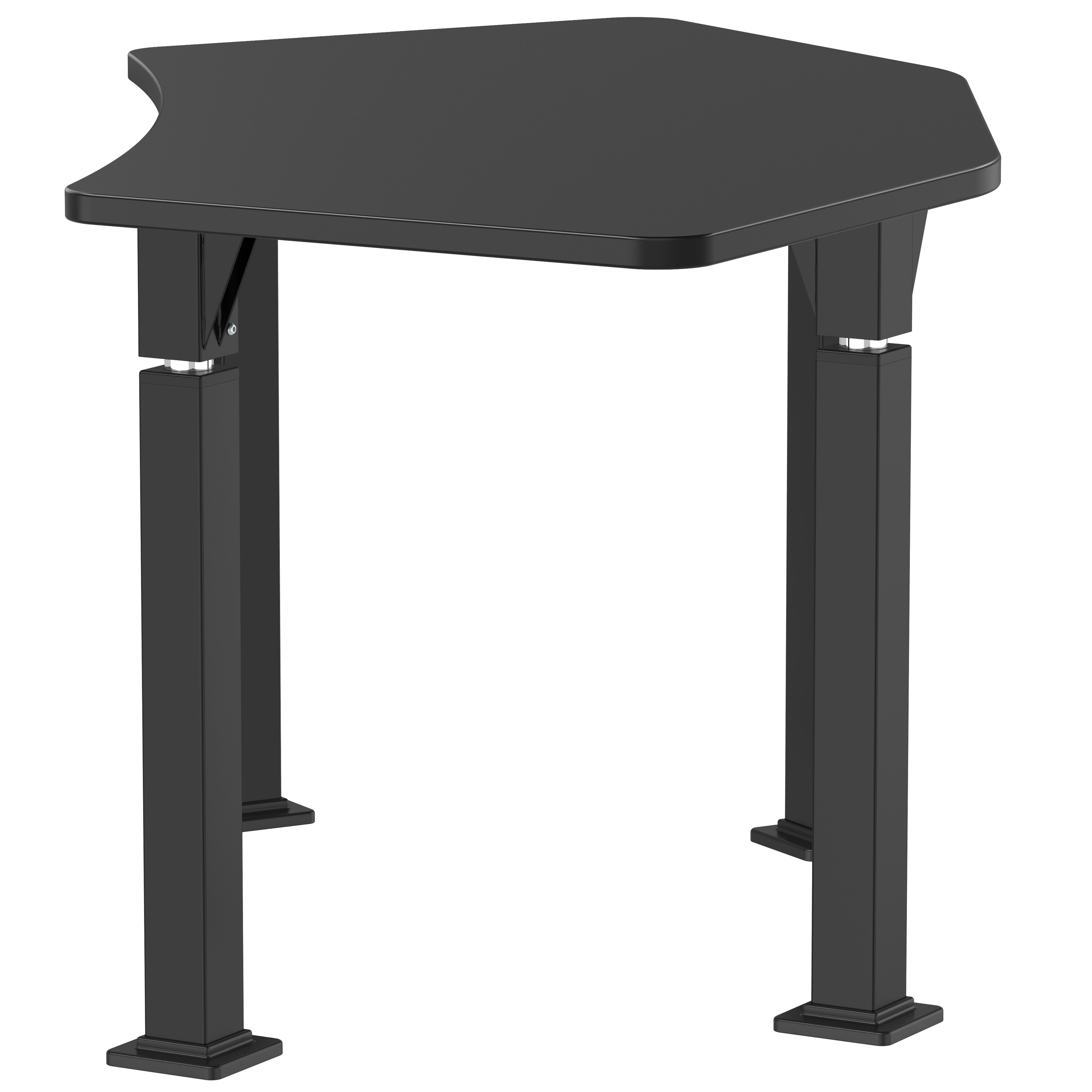 NPS® Aero-Lift Activity Table, 30" x 60" Tri, Chem-Res Top, Surface Color: Black