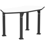 NPS® Aero-Lift Activity Table, 30" x 60" Tri, Whiteboard Top, Surface Color: White