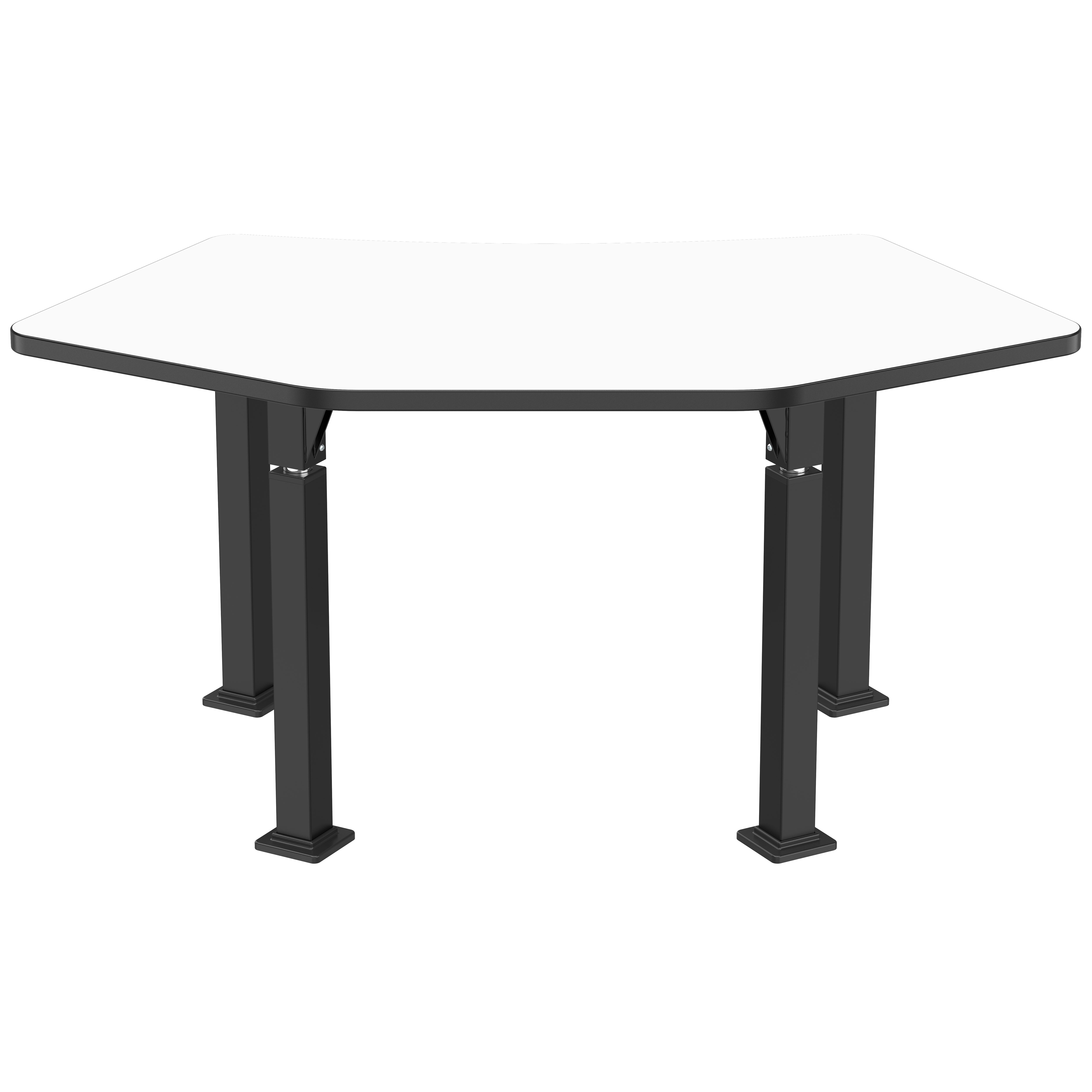 NPS® Aero-Lift Activity Table, 30" x 60" Tri, Whiteboard Top, Surface Color: White