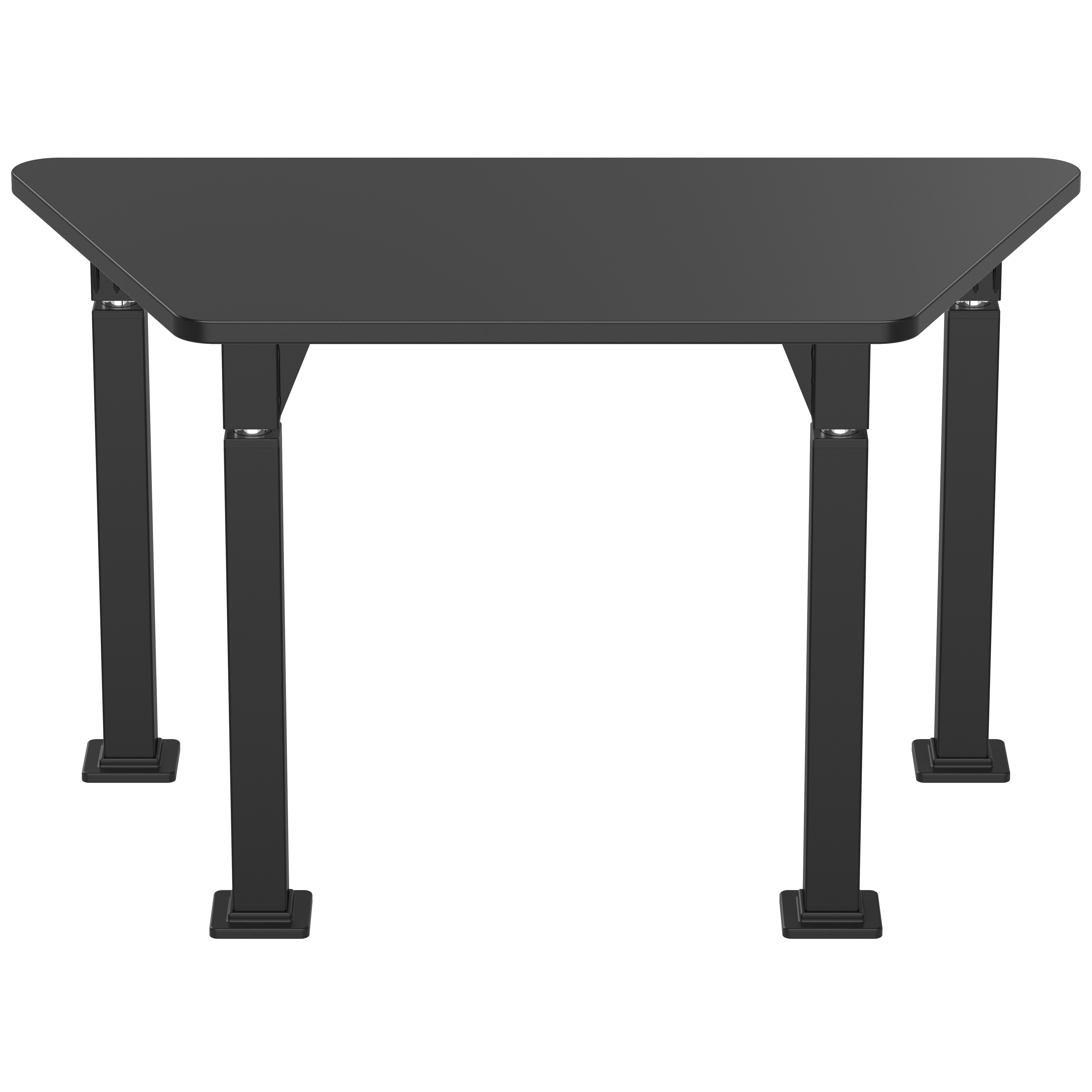 NPS® Aero-Lift Activity Table, 24" x 48" Trapezoid, Chem-Res Top, Surface Color: Black