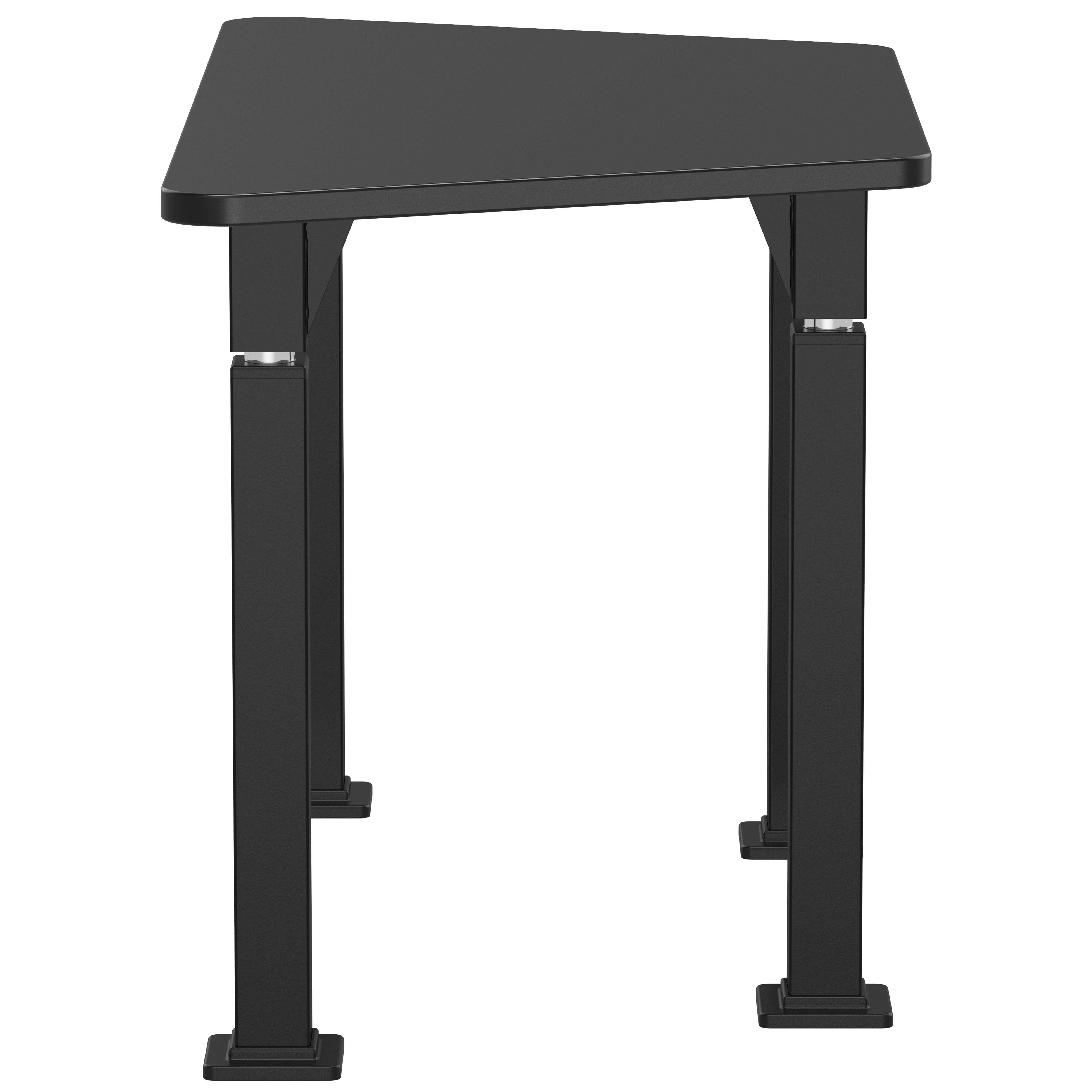 NPS® Aero-Lift Activity Table, 24" x 48" Trapezoid, Chem-Res Top, Surface Color: Black