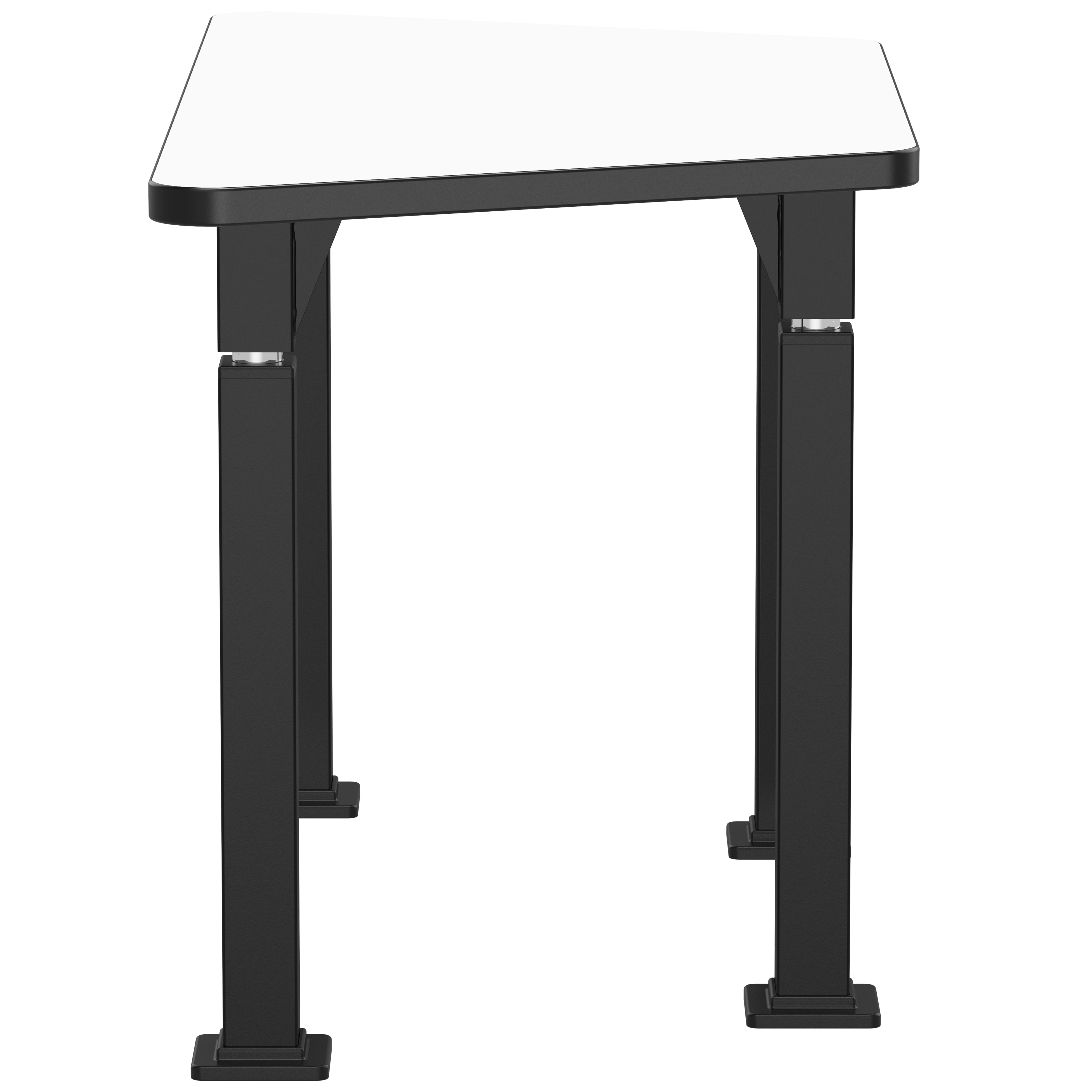 NPS® Aero-Lift Activity Table, 24" x 48" Trapezoid, Whiteboard Top, Surface Color: White