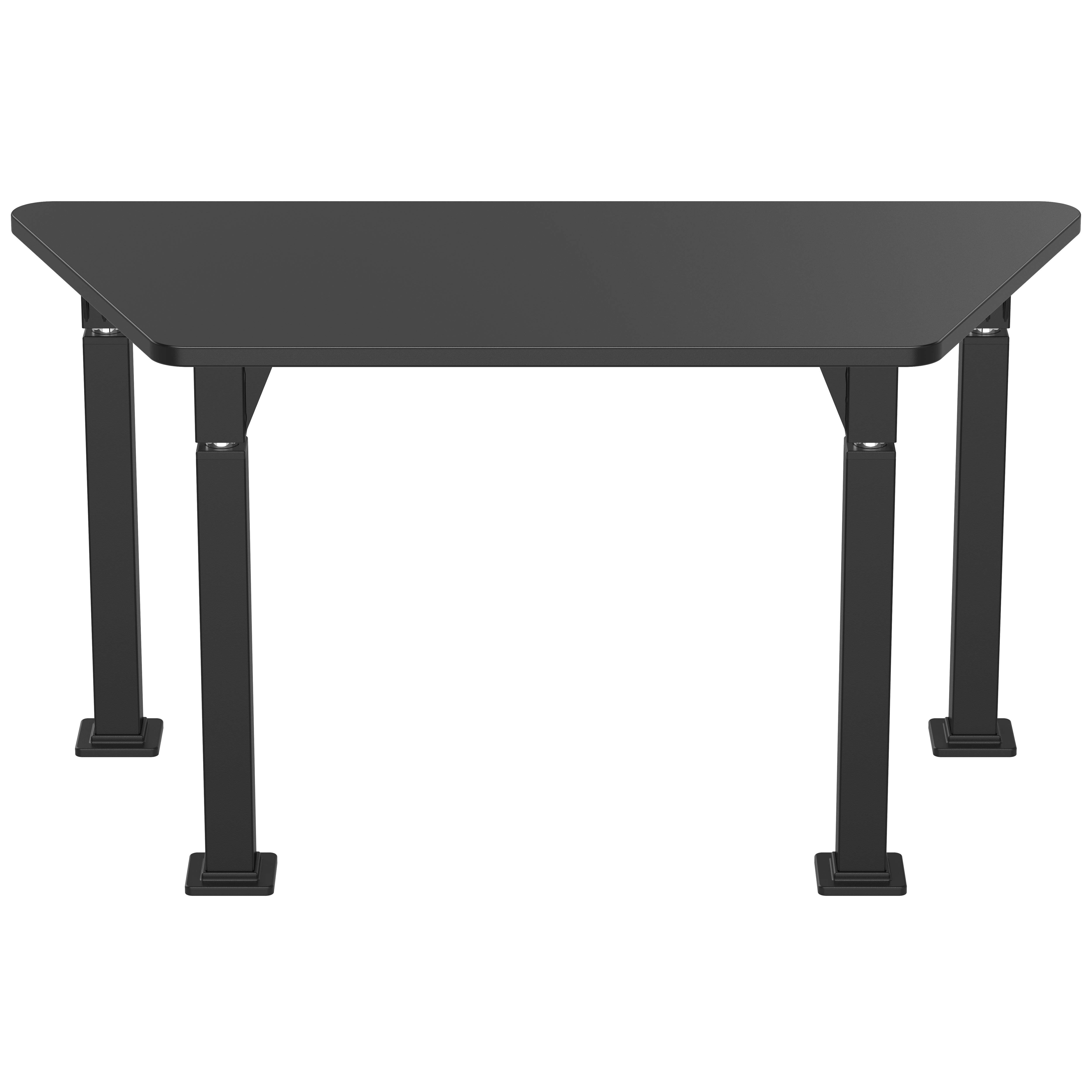 NPS® Aero-Lift Activity Table, 24" x 54" Trapezoid, Chem-Res Top, Surface Color: Black