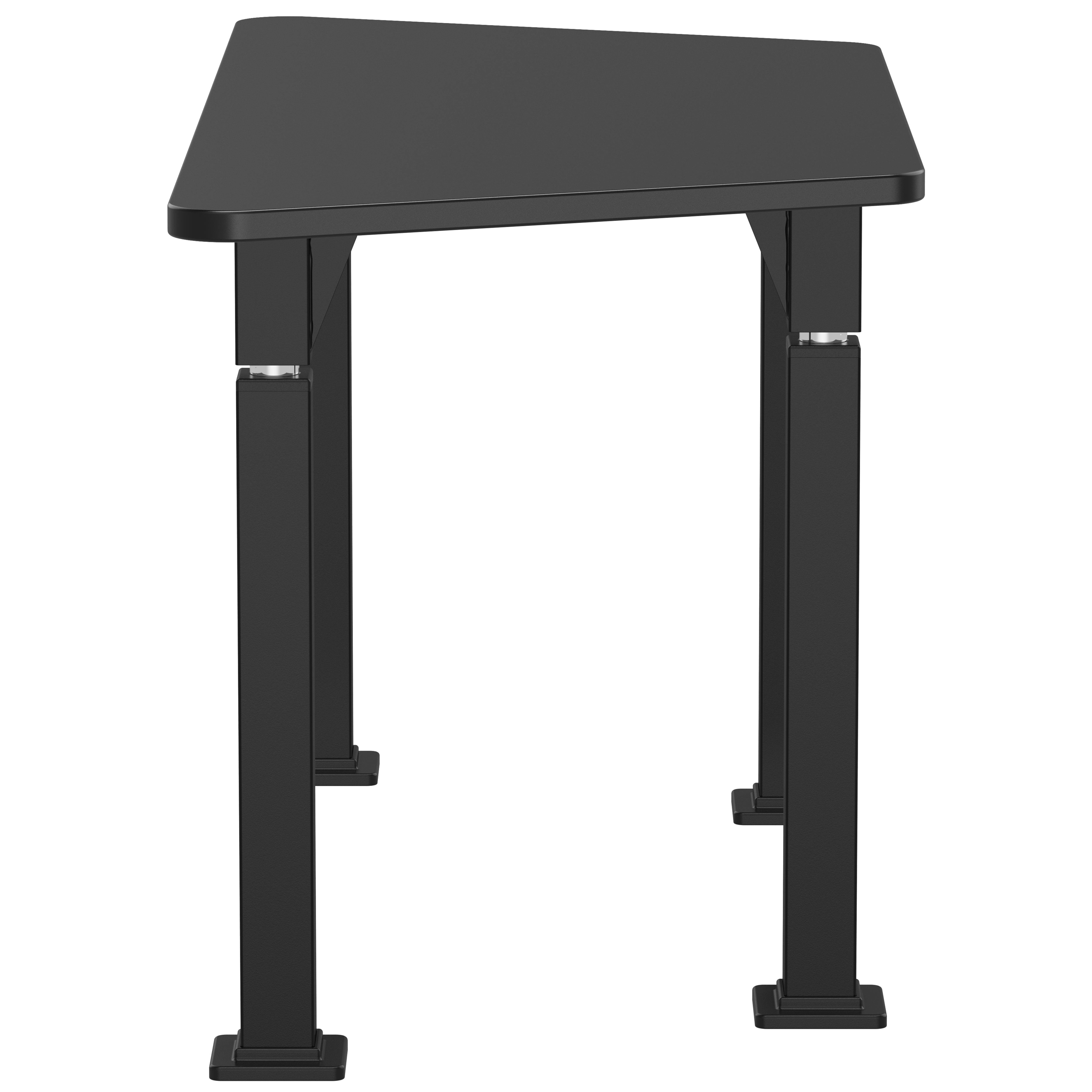 NPS® Aero-Lift Activity Table, 24" x 54" Trapezoid, Chem-Res Top, Surface Color: Black