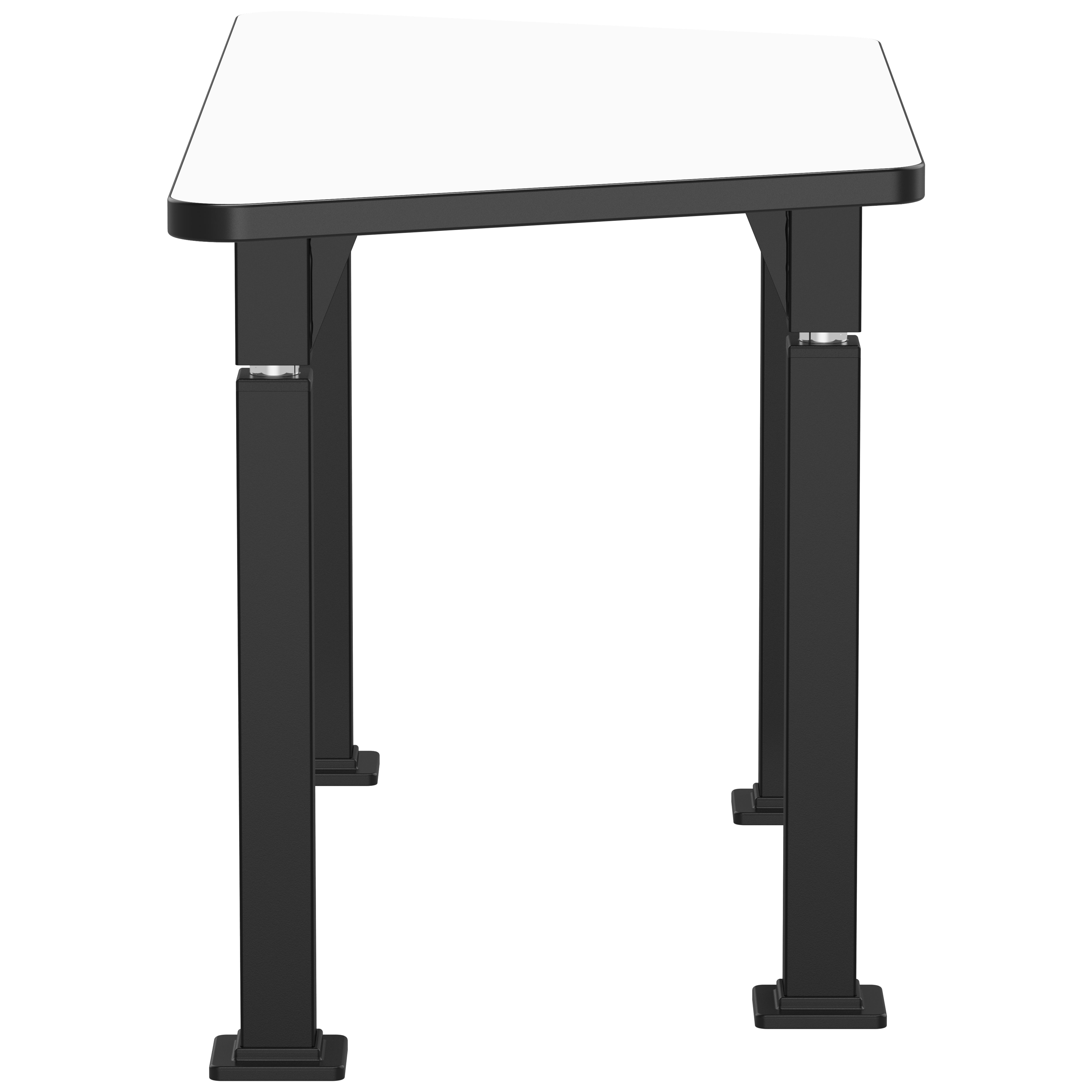 NPS® Aero-Lift Activity Table, 24" x 54" Trapezoid, Whiteboard Top, Surface Color: White