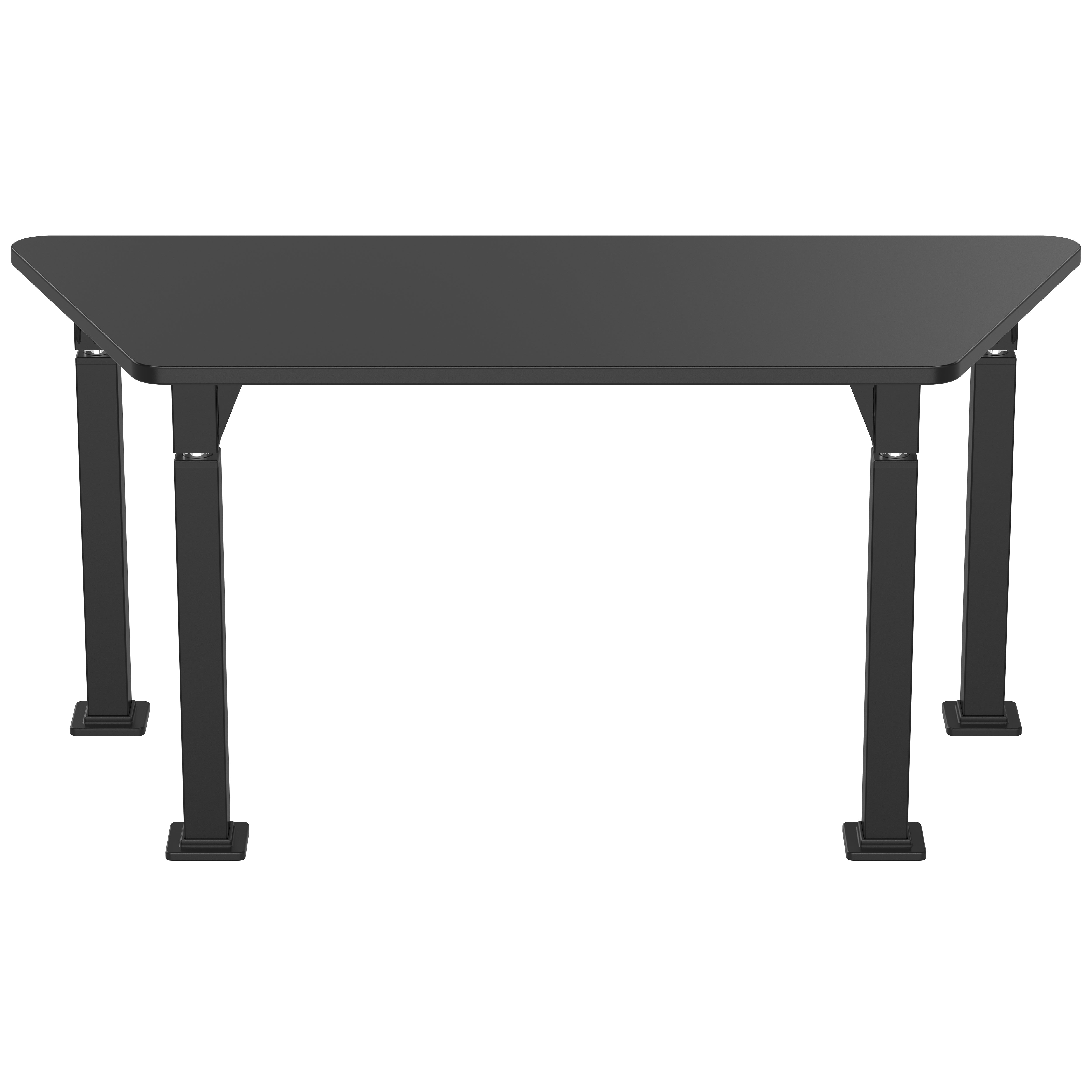 NPS® Aero-Lift Activity Table, 24" x 60" Trapezoid, Chem-Res Top, Surface Color: Black