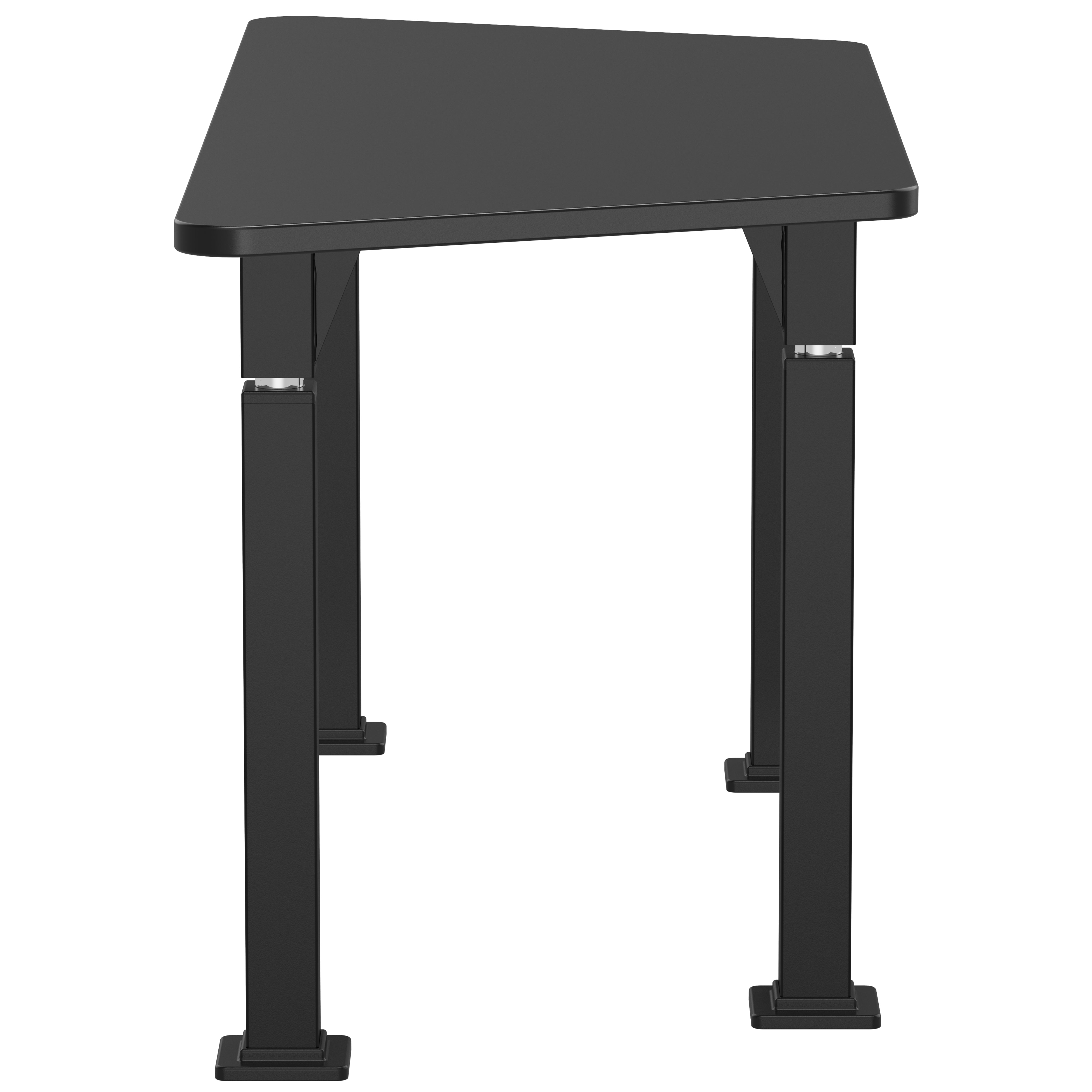 NPS® Aero-Lift Activity Table, 24" x 60" Trapezoid, Chem-Res Top, Surface Color: Black