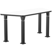 NPS® Aero-Lift Activity Table, 24" x 60" Trapezoid, Whiteboard Top, Surface Color: White