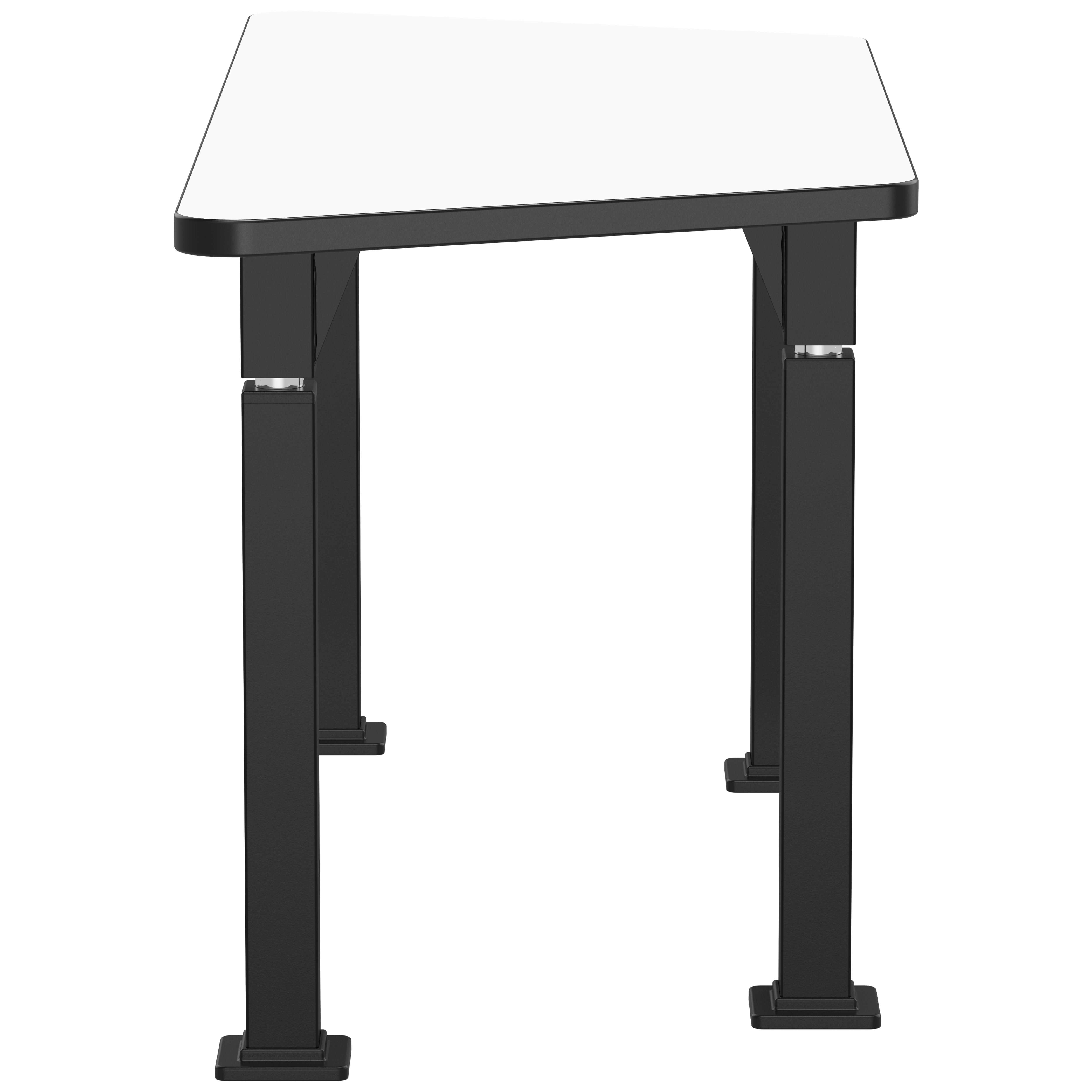 NPS® Aero-Lift Activity Table, 24" x 60" Trapezoid, Whiteboard Top, Surface Color: White