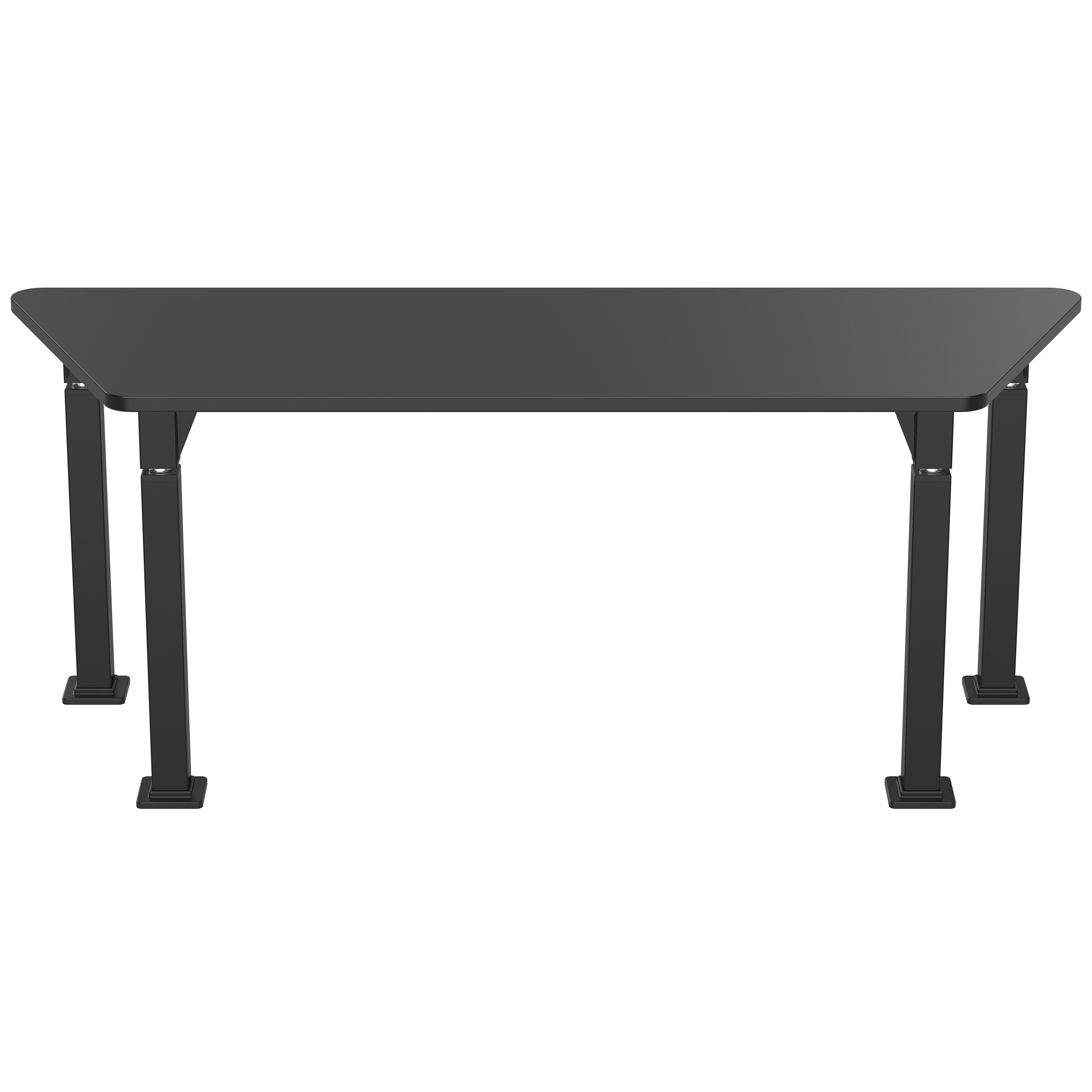 NPS® Aero-Lift Activity Table, 24" x 72" Trapezoid, Chem-Res Top, Surface Color: Black