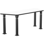 NPS® Aero-Lift Activity Table, 24" x 72" Trapezoid, Whiteboard Top, Surface Color: White