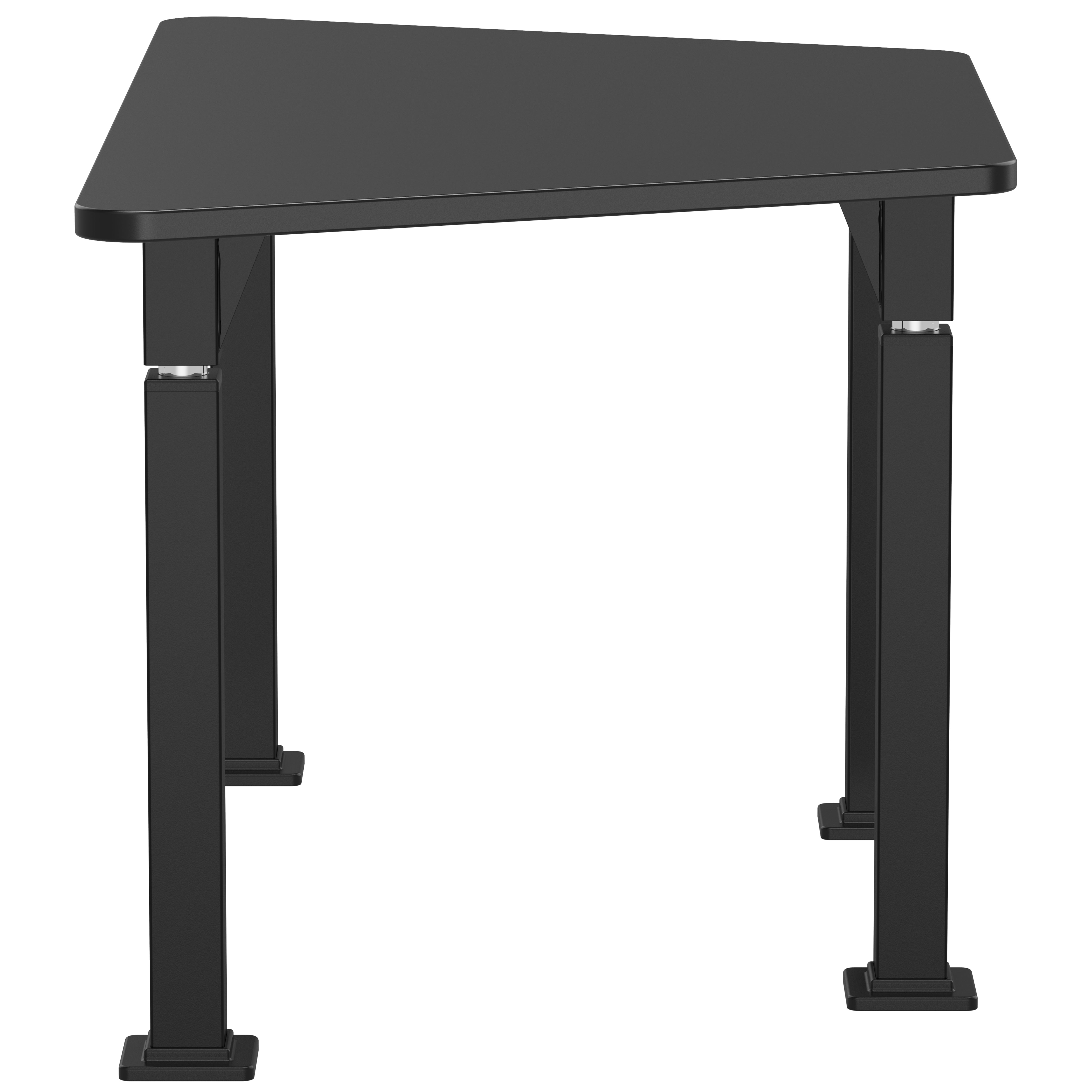 NPS® Aero-Lift Activity Table, 30" x 54" Trapezoid, Chem-Res Top, Surface Color: Black