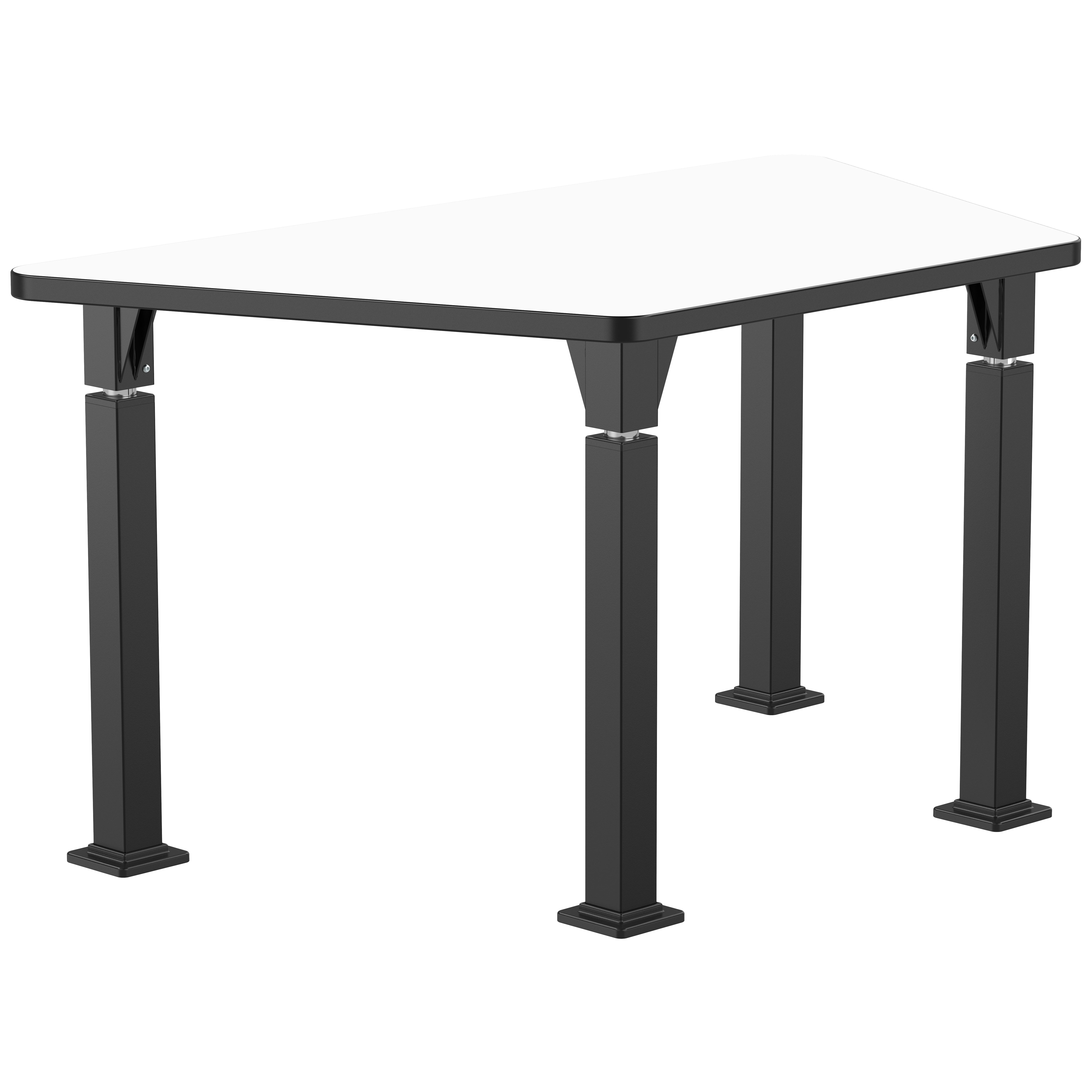 NPS® Aero-Lift Activity Table, 30" x 54" Trapezoid, Whiteboard Top, Surface Color: White